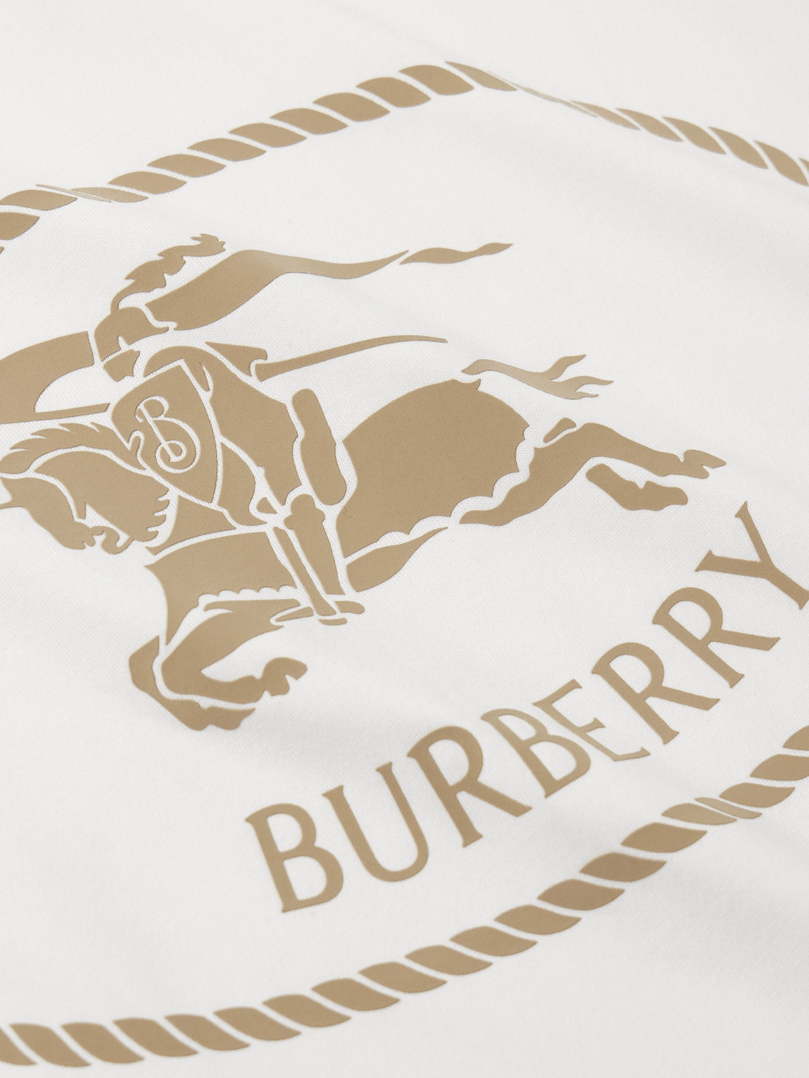 Burberry 'seth' Crew Neck T-shirt In White