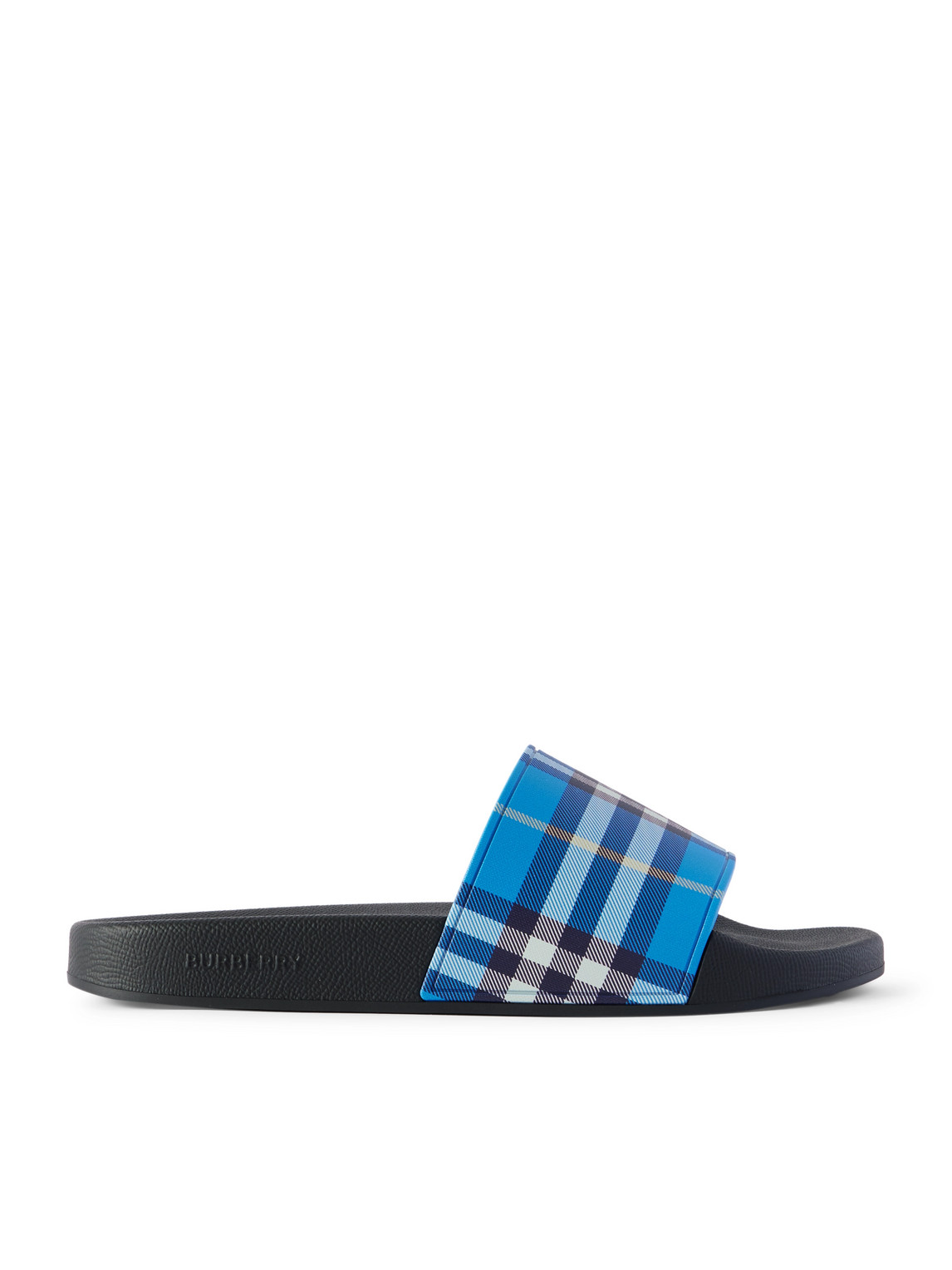 Burberry Checked Canvas Slides