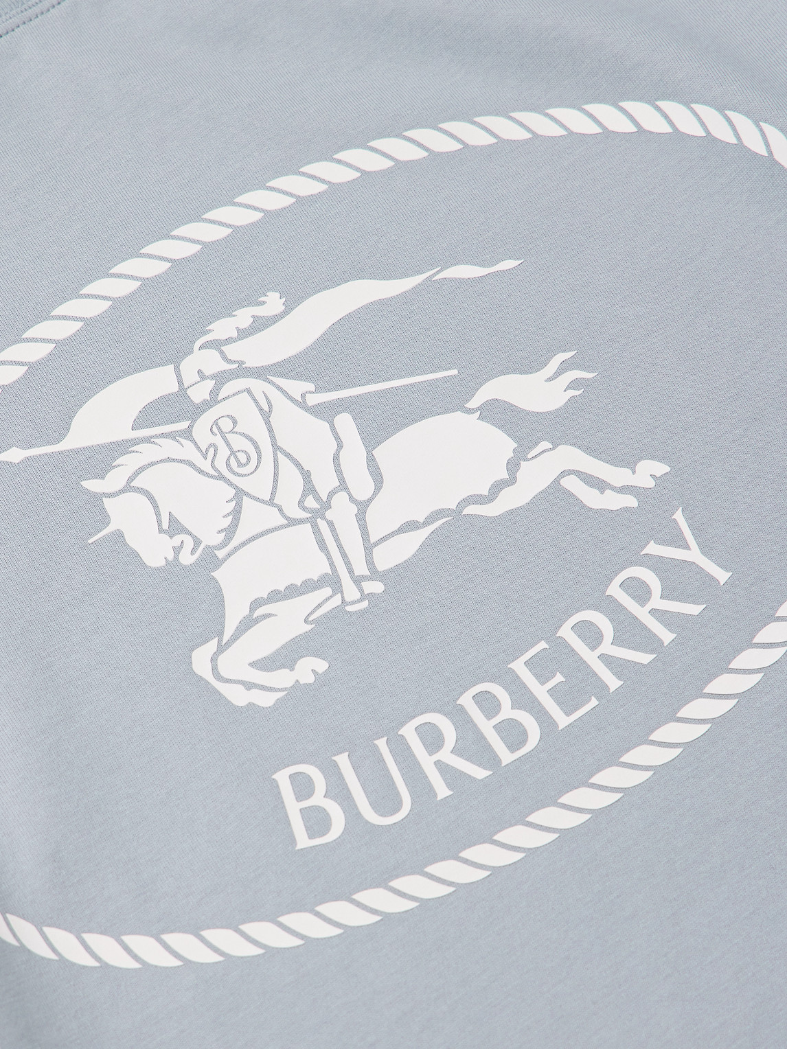 Burberry Slim-fit Logo-print Cotton-jersey T-shirt In Blue