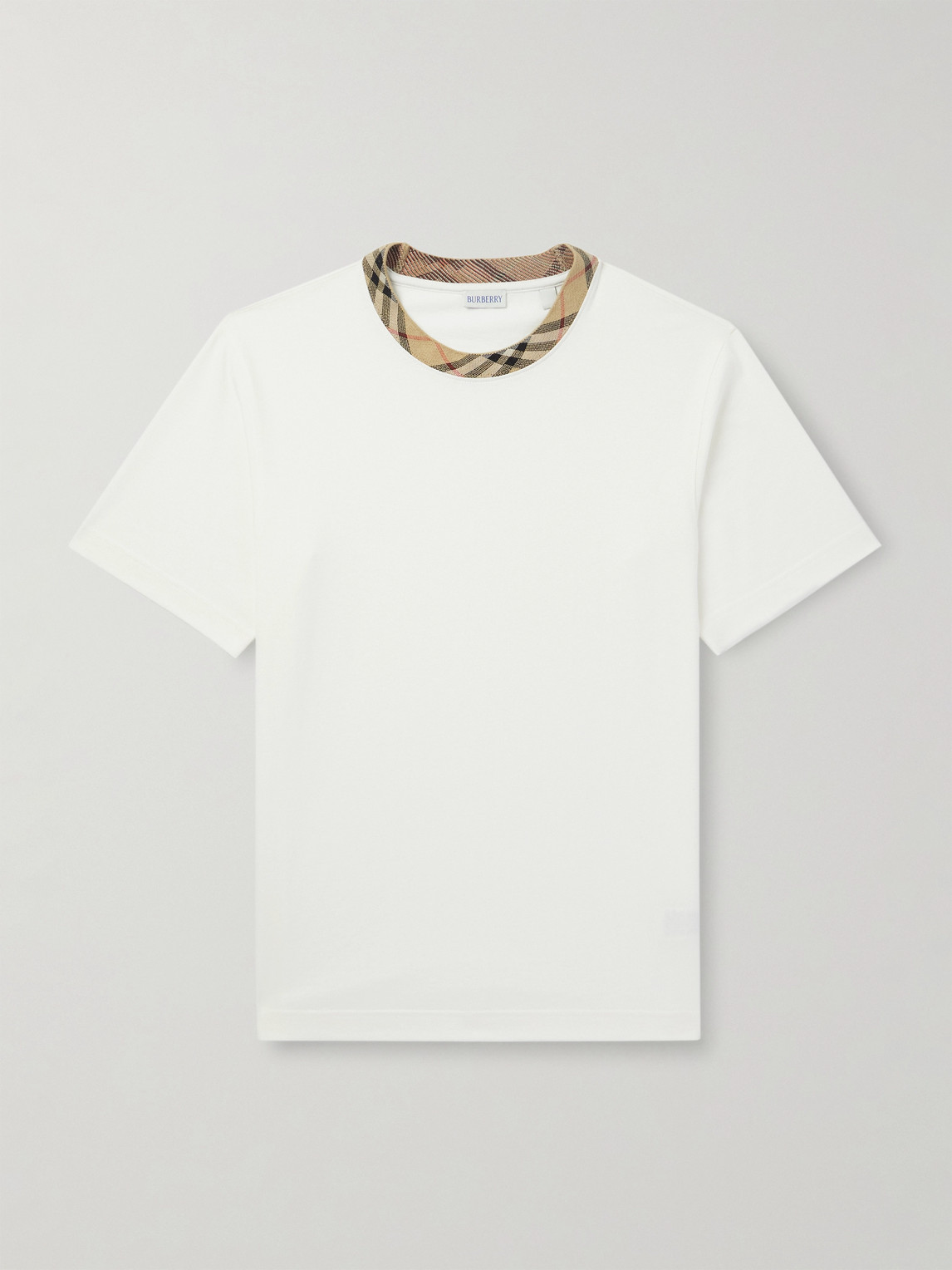 Burberry Checked Cotton-Jersey T-Shirt - Men