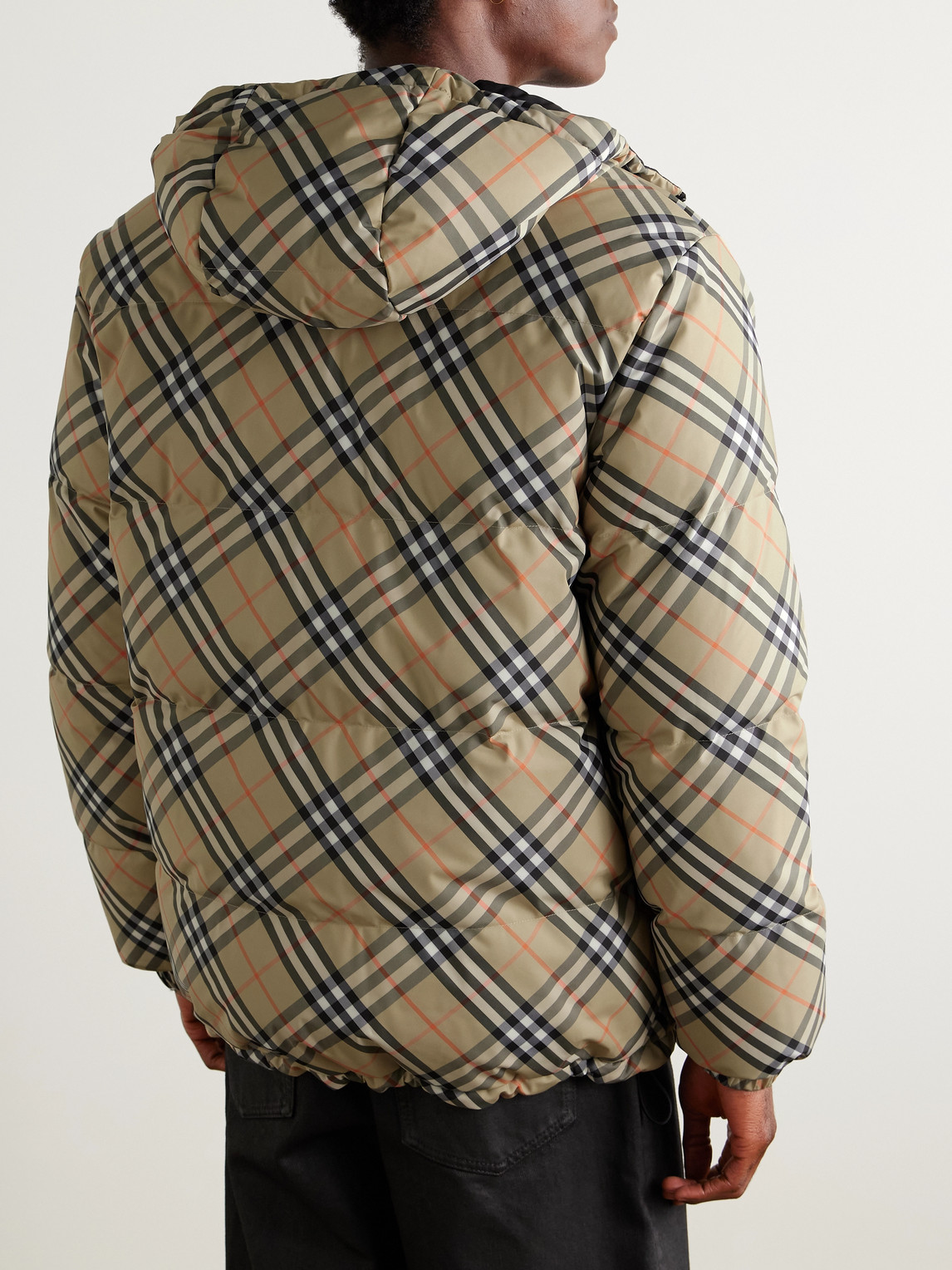  Burberry - Reversible Checked Quilted Shell Hooded Down Jacket - Men - Neutrals - S 