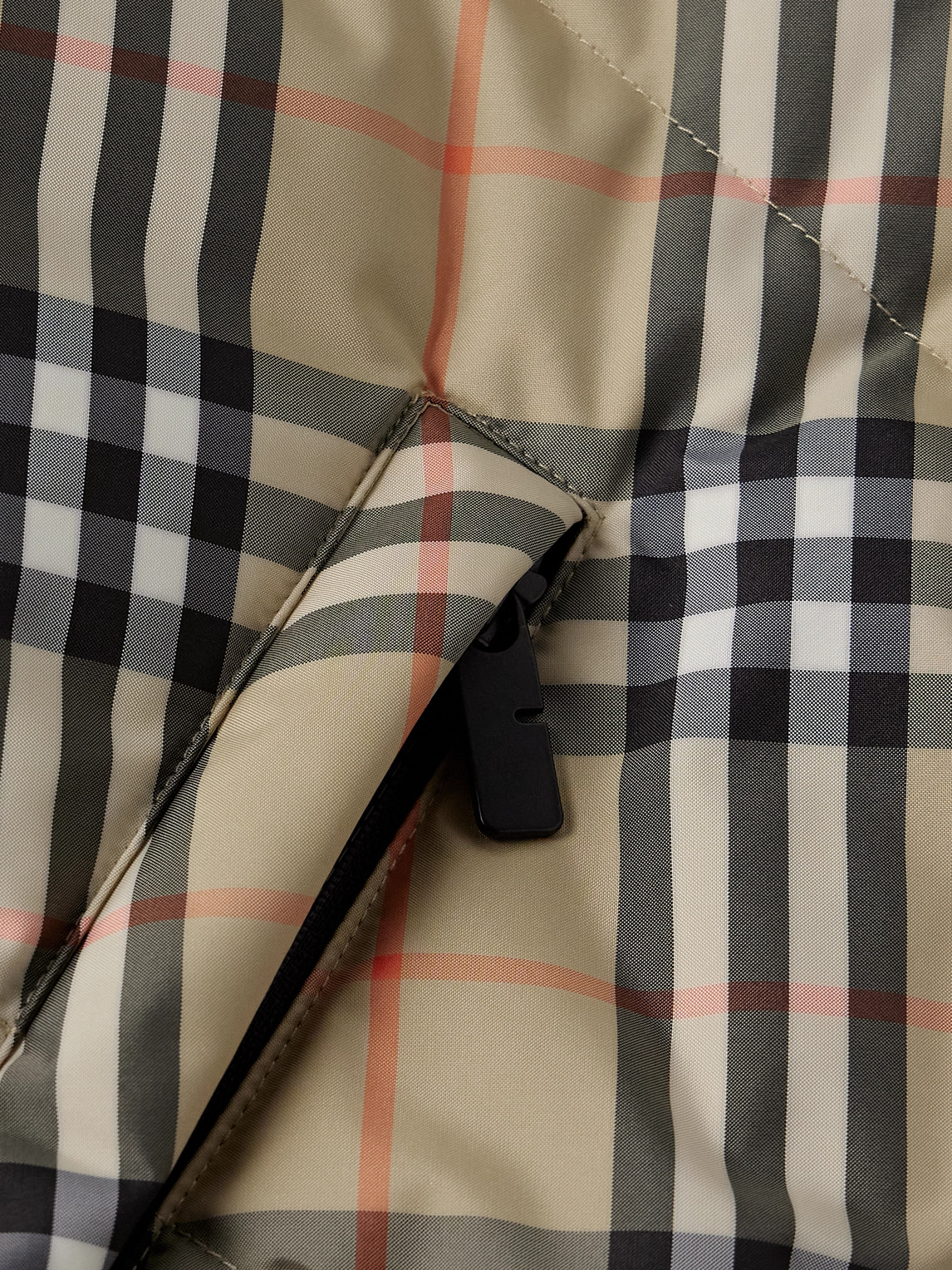 Reversible Checked Quilted Shell Hooded Down Jacket