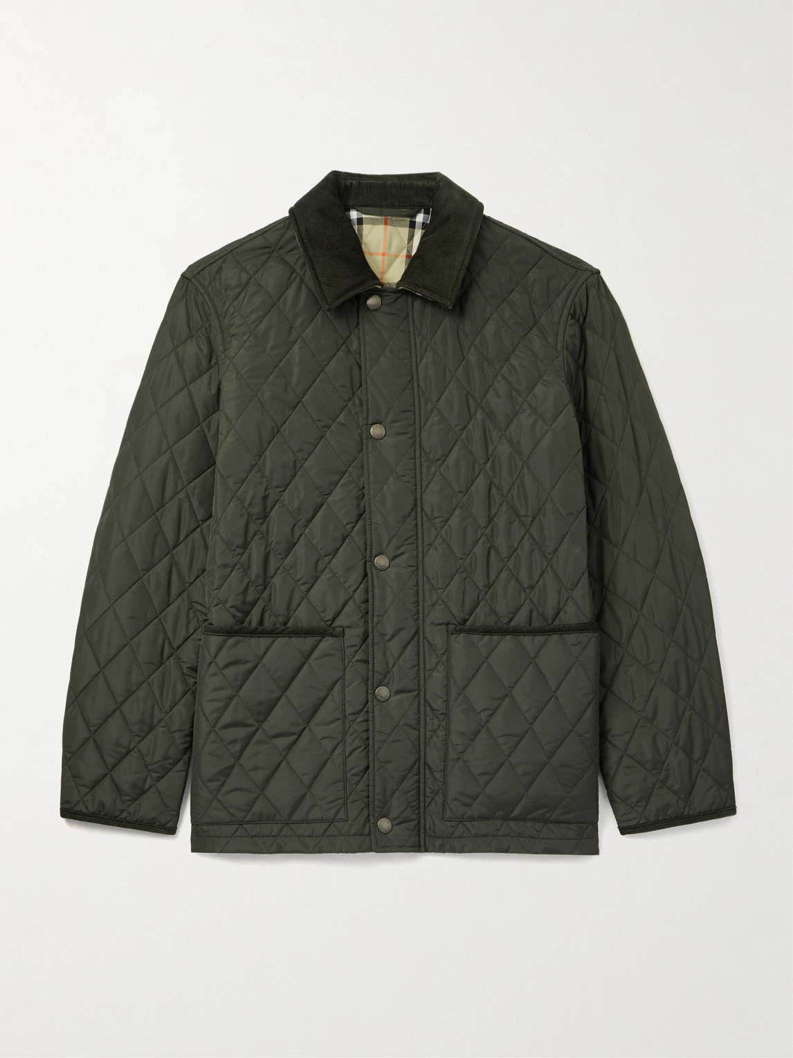 Burberry Padded Corduroy-Trimmed Quilted hell Jacket - Men