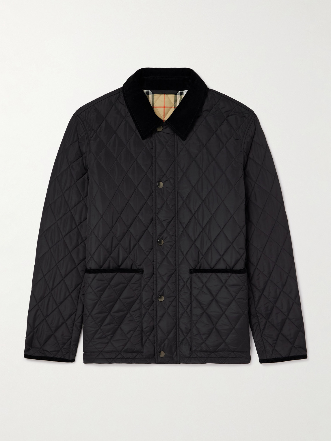 Burberry Corduroy-Trimmed Quilted Nylon Barn Jacket - Men
