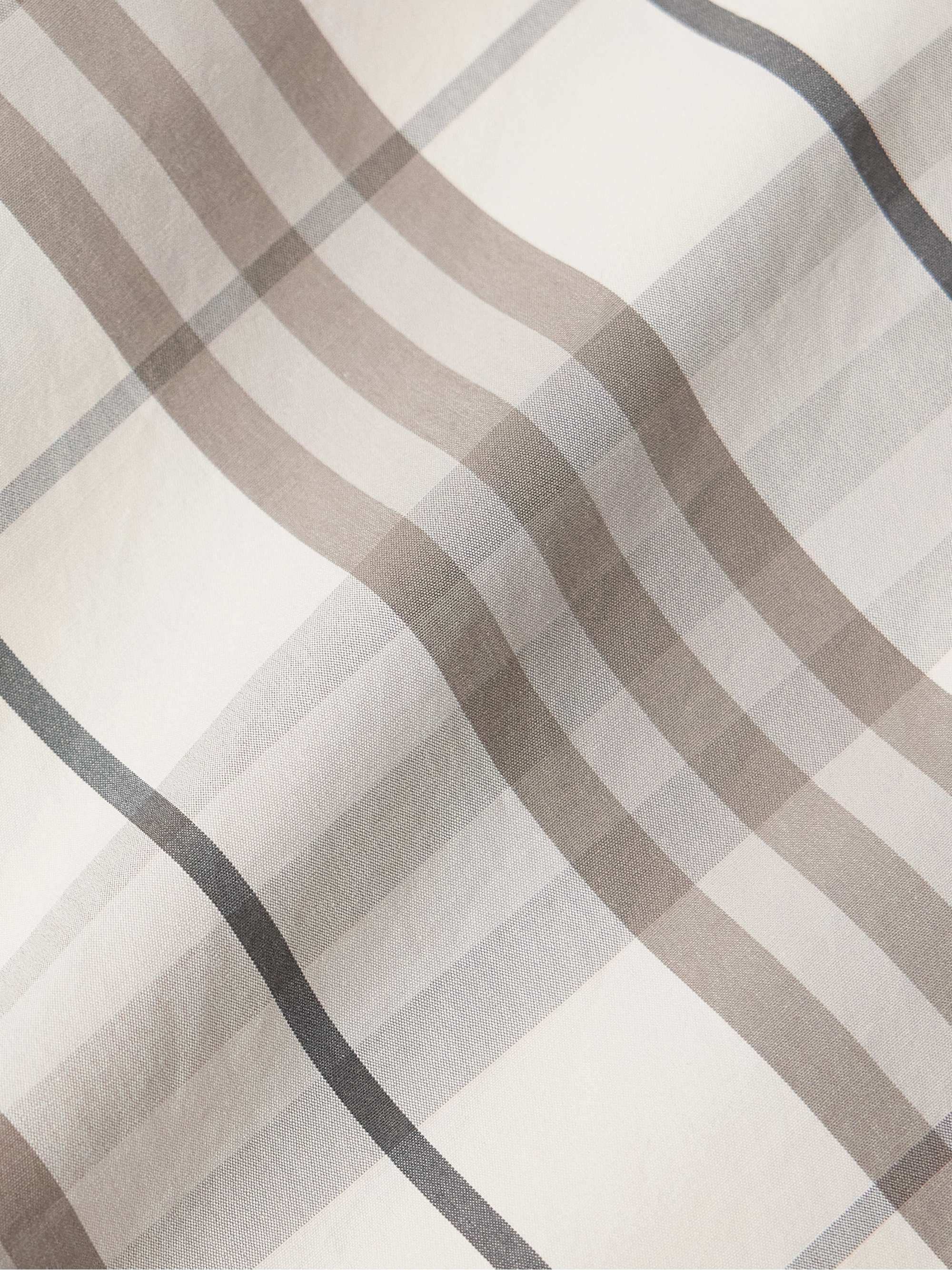 BURBERRY Checked Cotton-Poplin Shirt for Men | MR PORTER