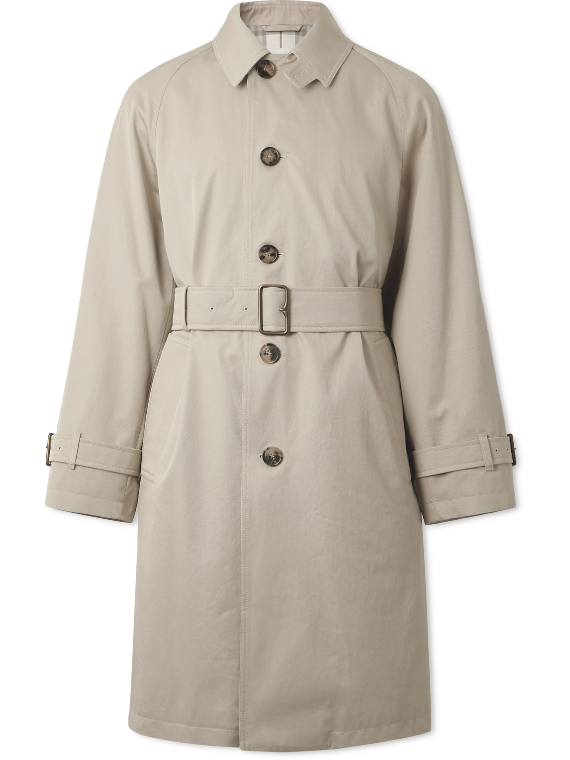 Belted Cotton-Gabardine Trench Coat