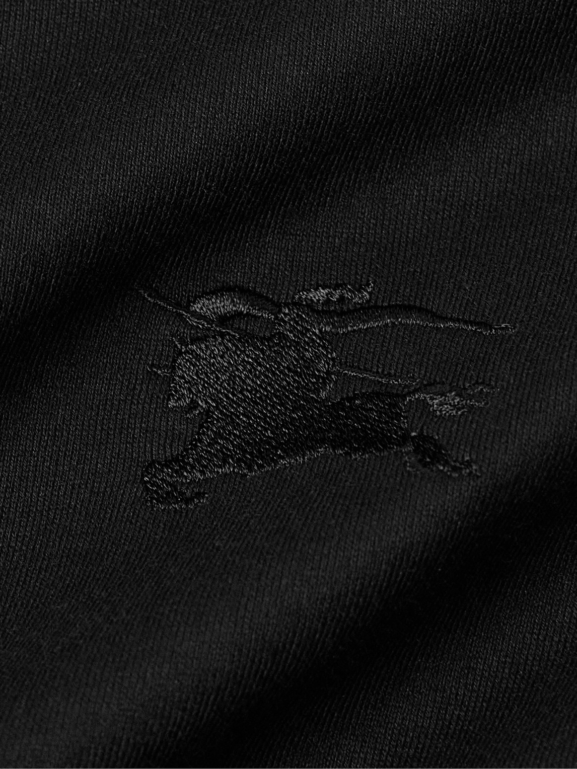 Burberry Ekd T-shirt With Check-inserts In Black