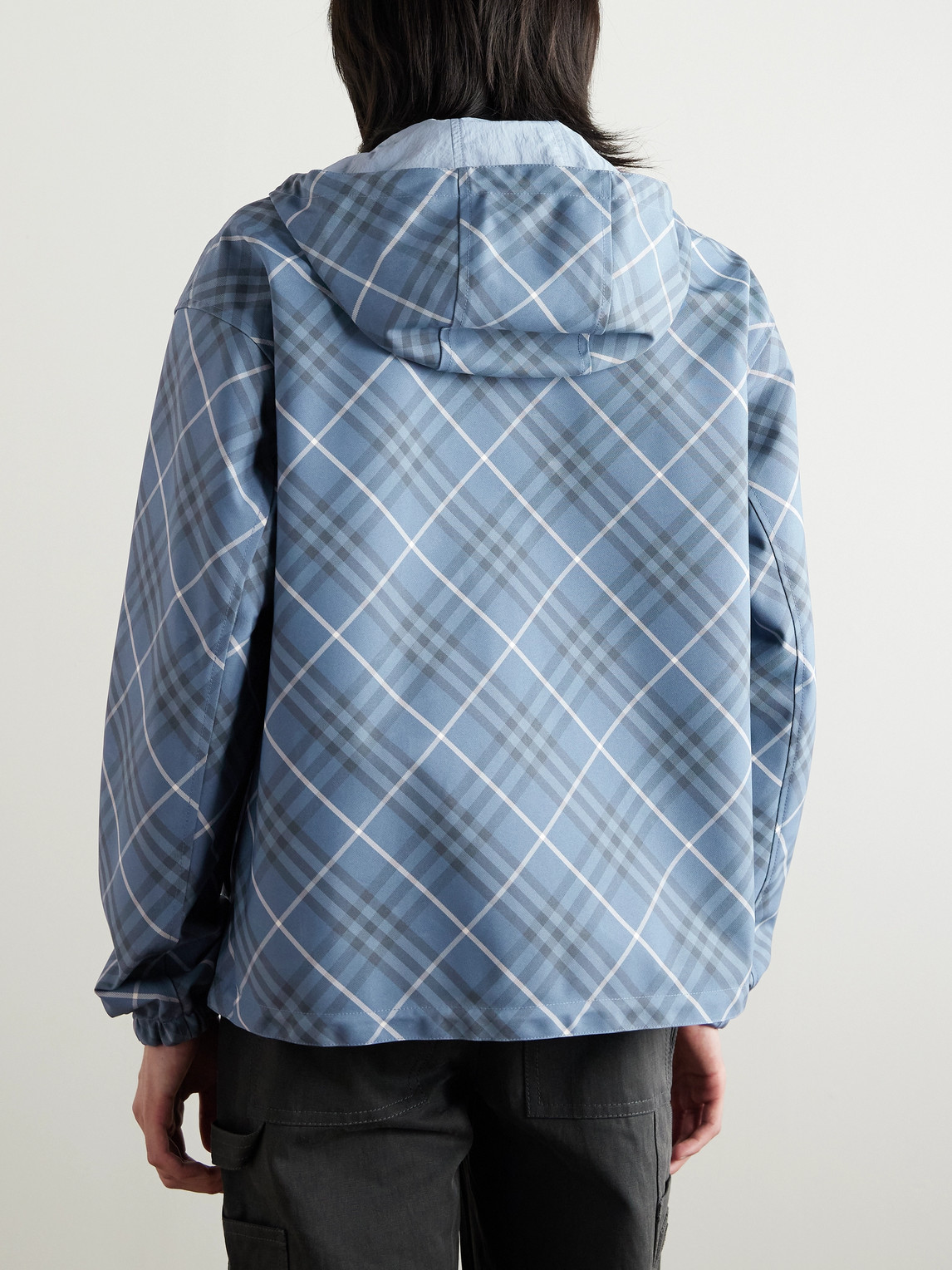 Burberry Maxi Logo Jacket Casual Jackets And Parka Multicolor In Blue
