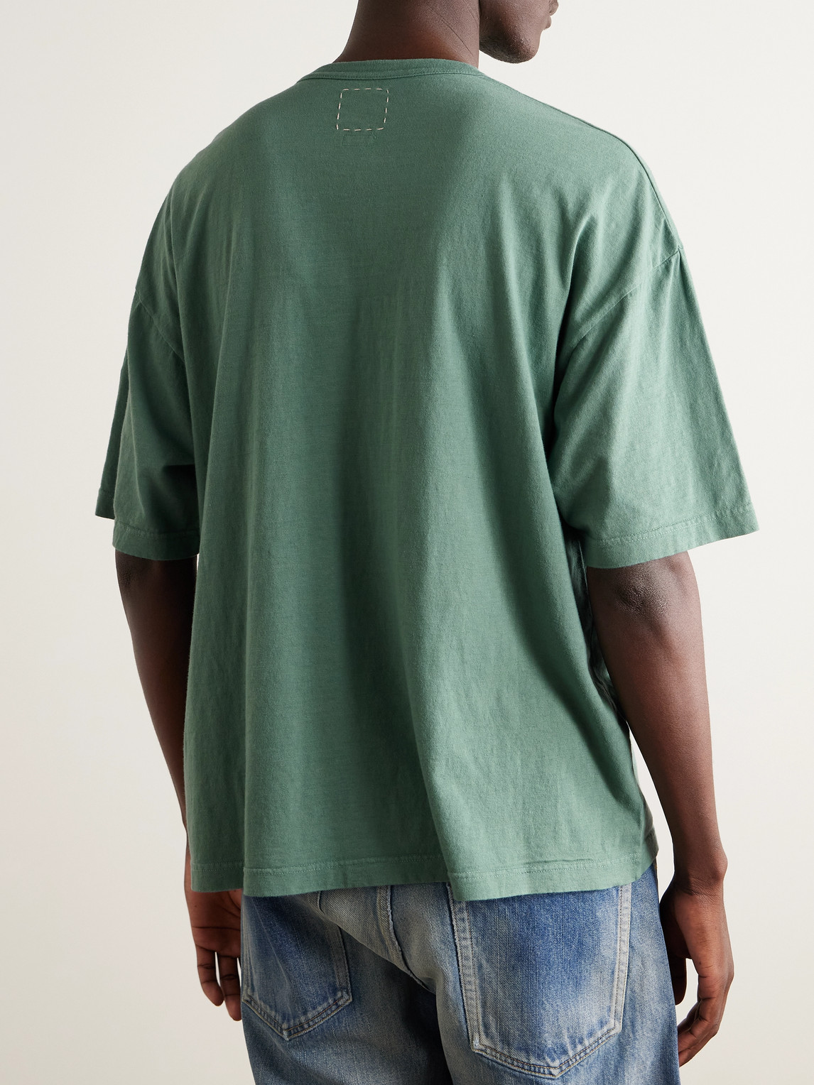 Visvim Jumbo Damaged Oversize Pocket T-shirt In Multi