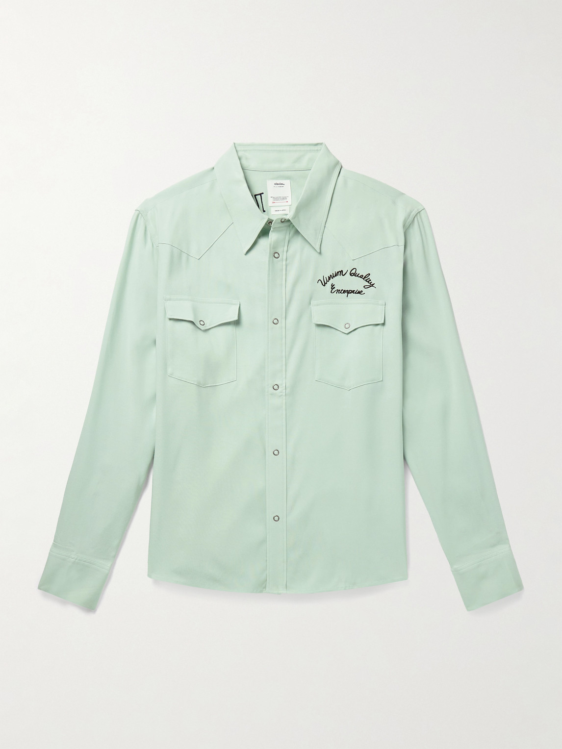 Visvim Four Corners Logo-Embroidered Canvas Western Shirt - Men