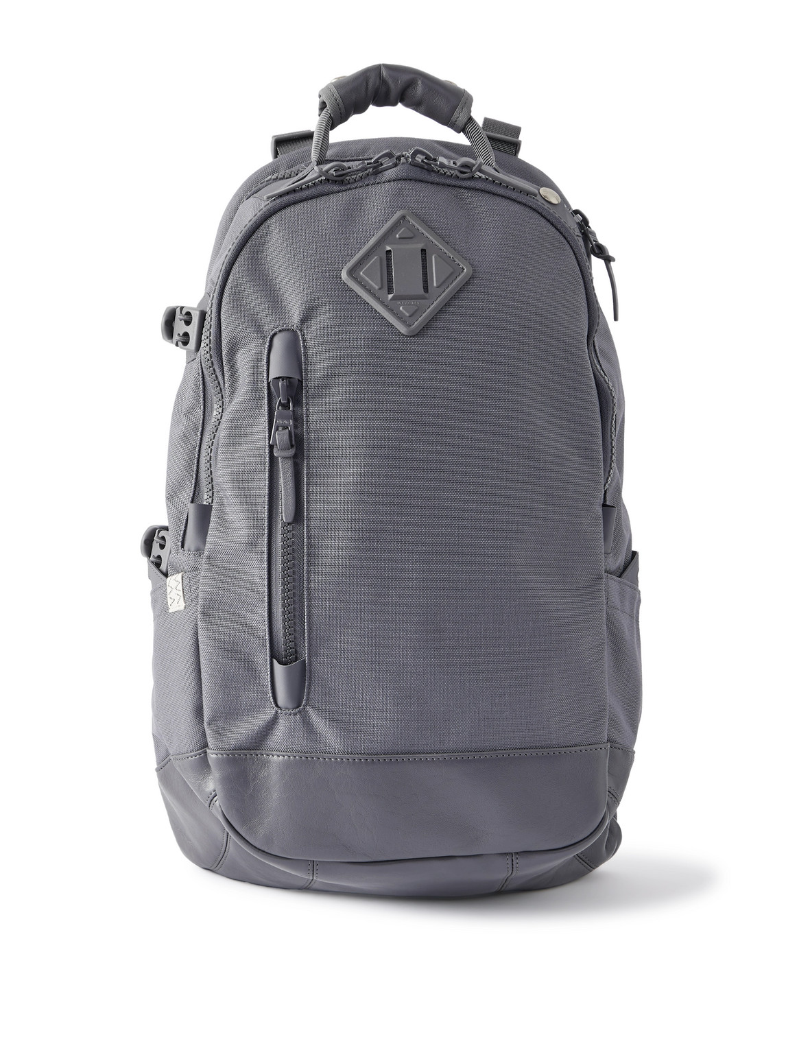 Visvim Leather-trimmed Cordura® Backpack In Grey