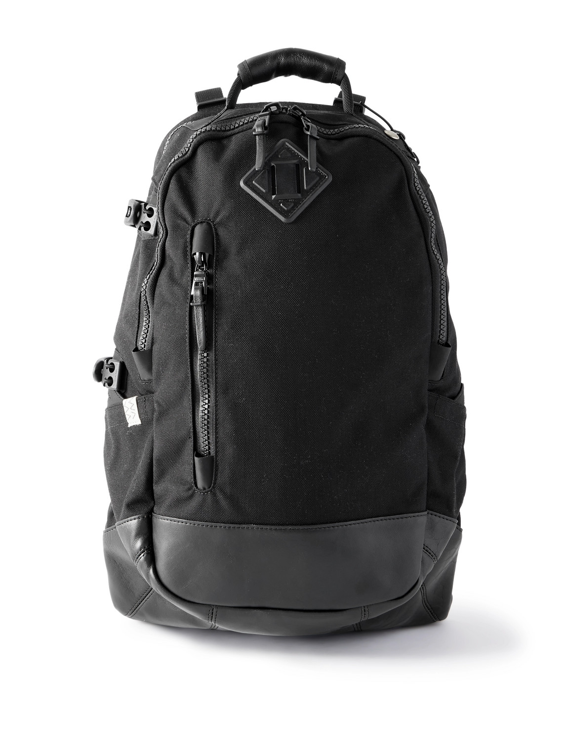 Visvim Leather-trimmed Cordura® Backpack In Black