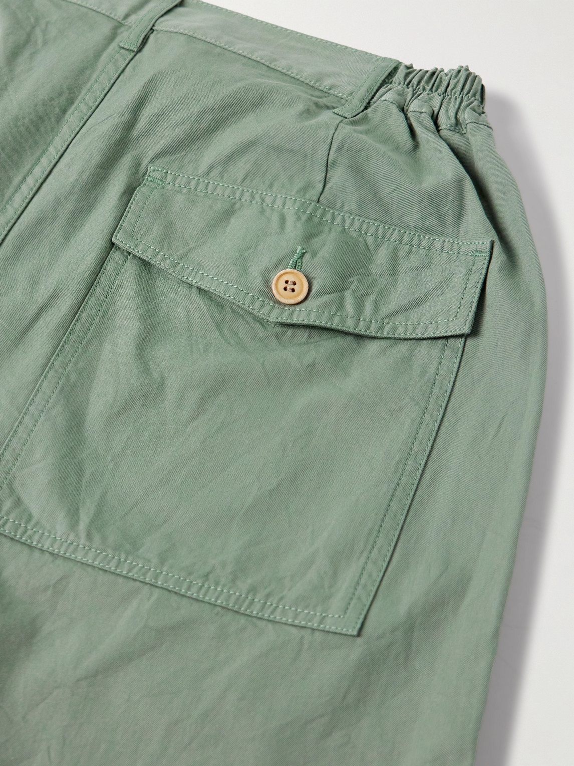 Visvim Carrol Tapered Cotton-gabardine Cargo Pants In Animal Print