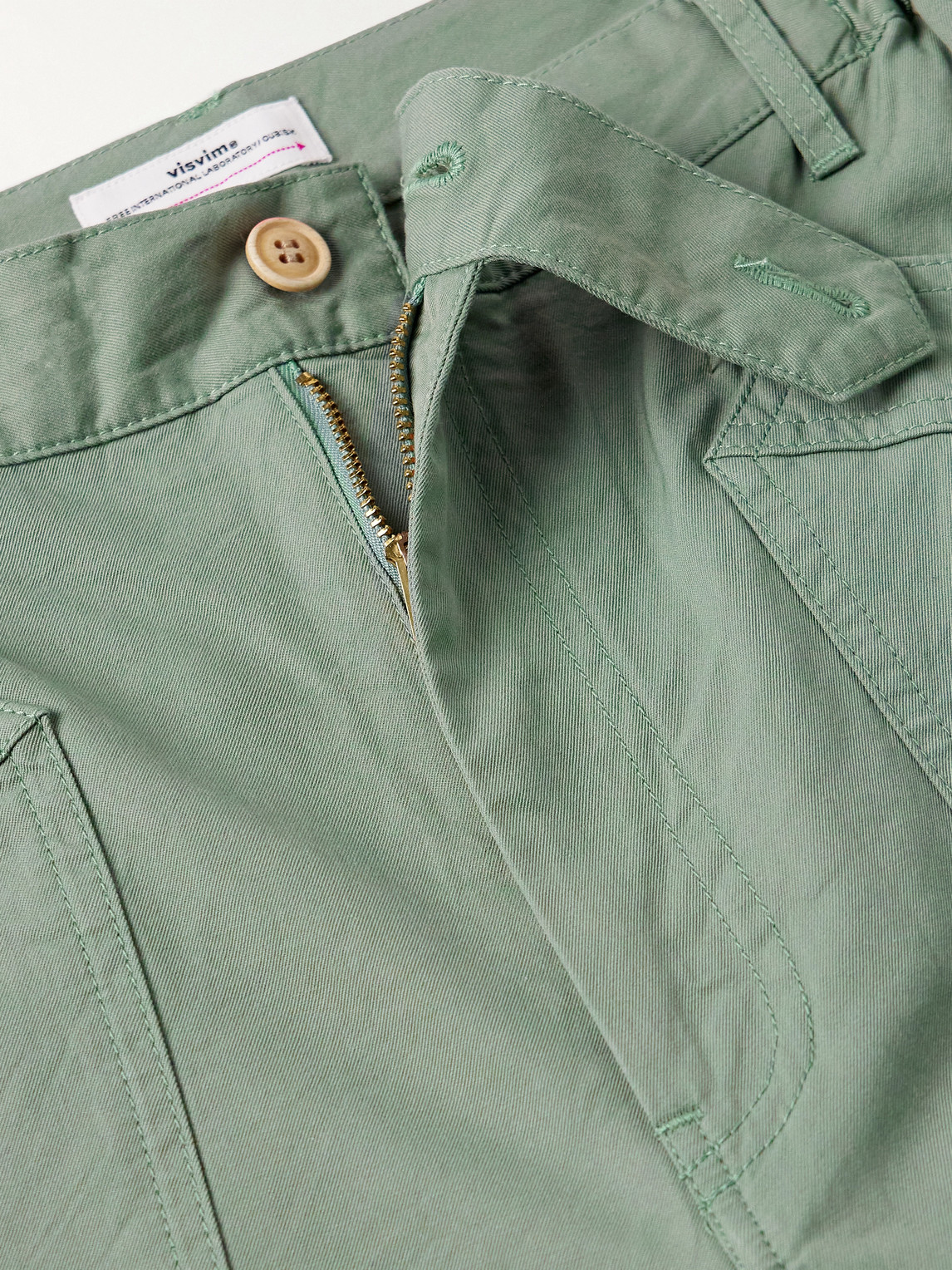 Visvim Carrol Tapered Cotton-gabardine Cargo Pants In Animal Print