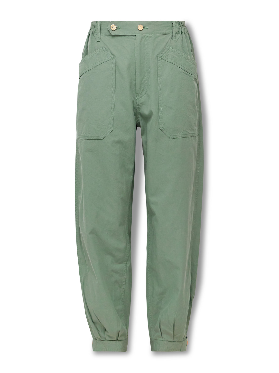 Visvim Carrol Tapered Cotton-gabardine Cargo Pants In Animal Print