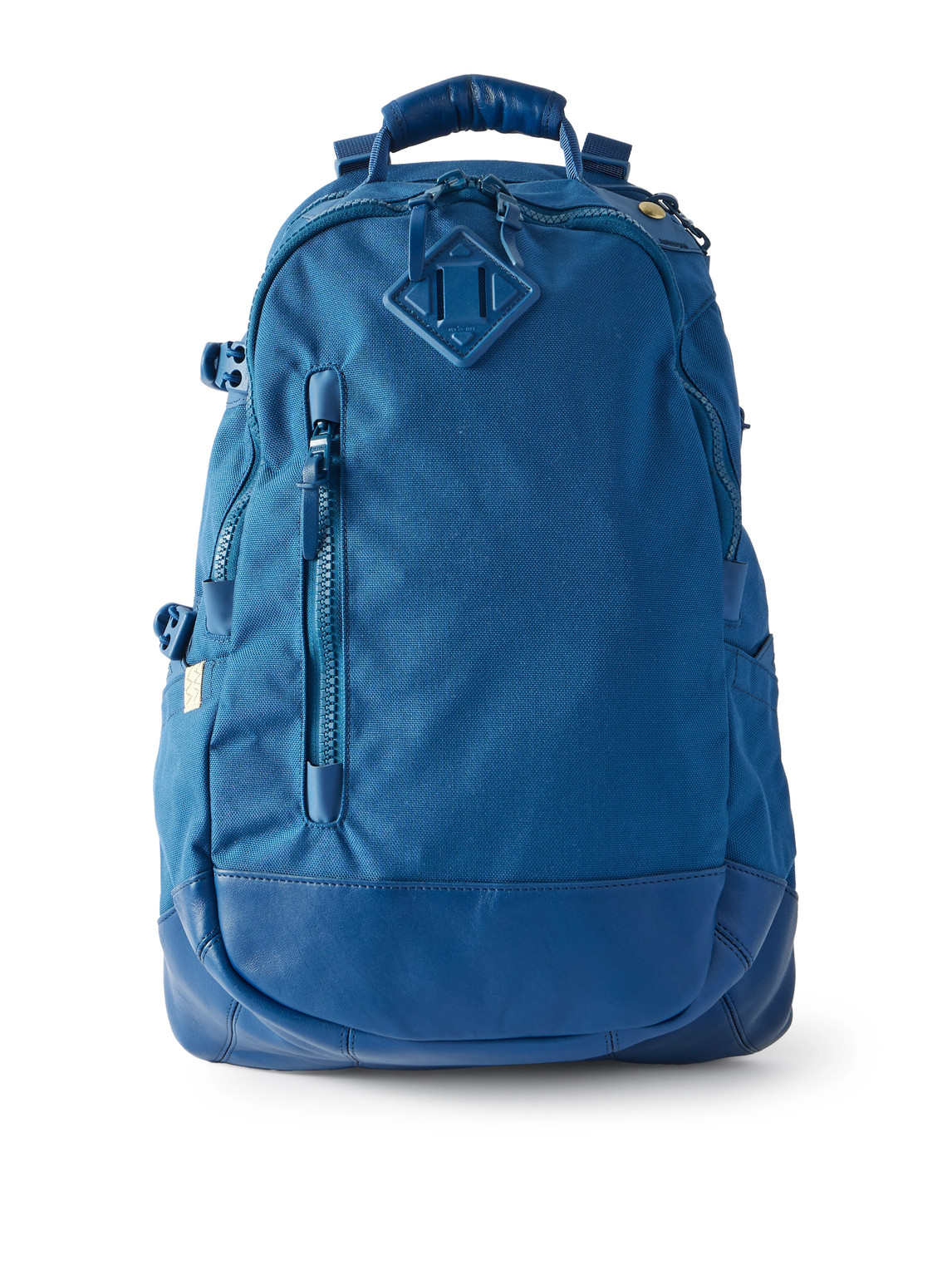Visvim Leather-trimmed Cordura® Backpack In Blue