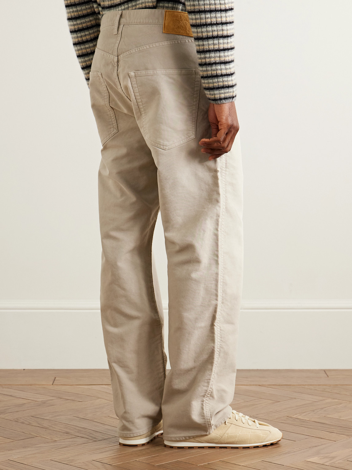Visvim Fluxus 01 Straight-leg Cotton-twill Trousers In Neutral