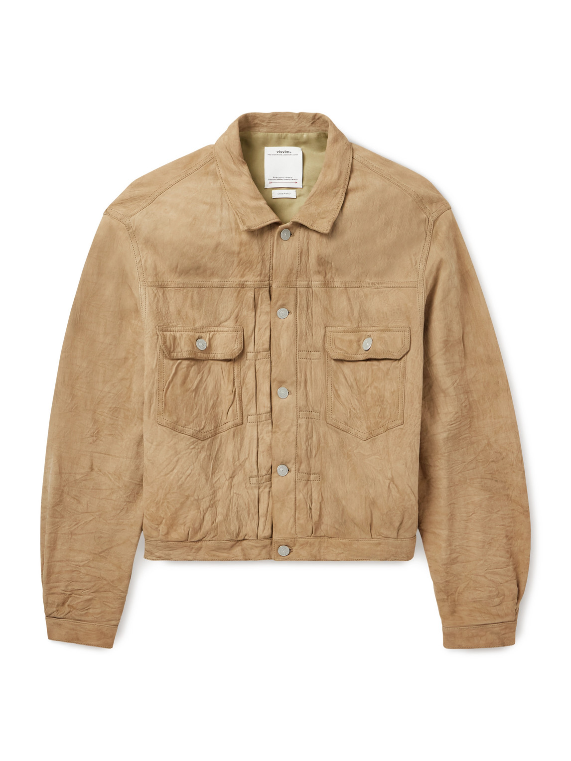 Visvim Suede Jacket In Neutral
