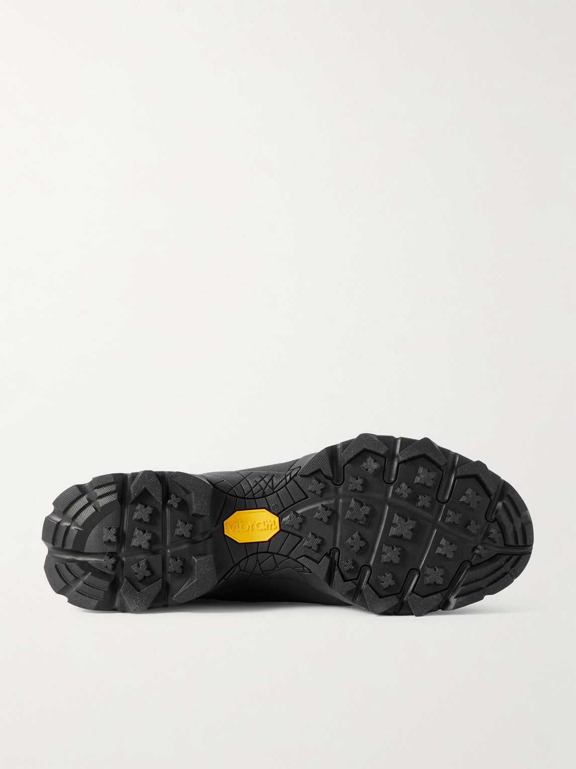 Roa Katharina Light Rubber And Leather-trimmed Ripstop Sneakers In Black