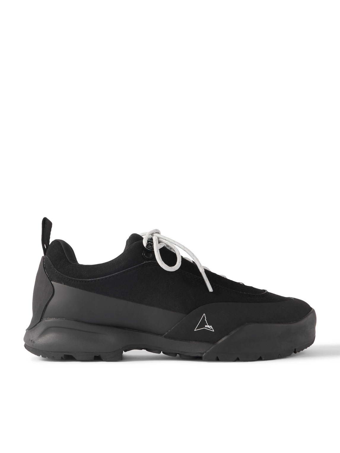Roa Cingino Rubber-trimmed Microfibre Hiking Trainers In Black