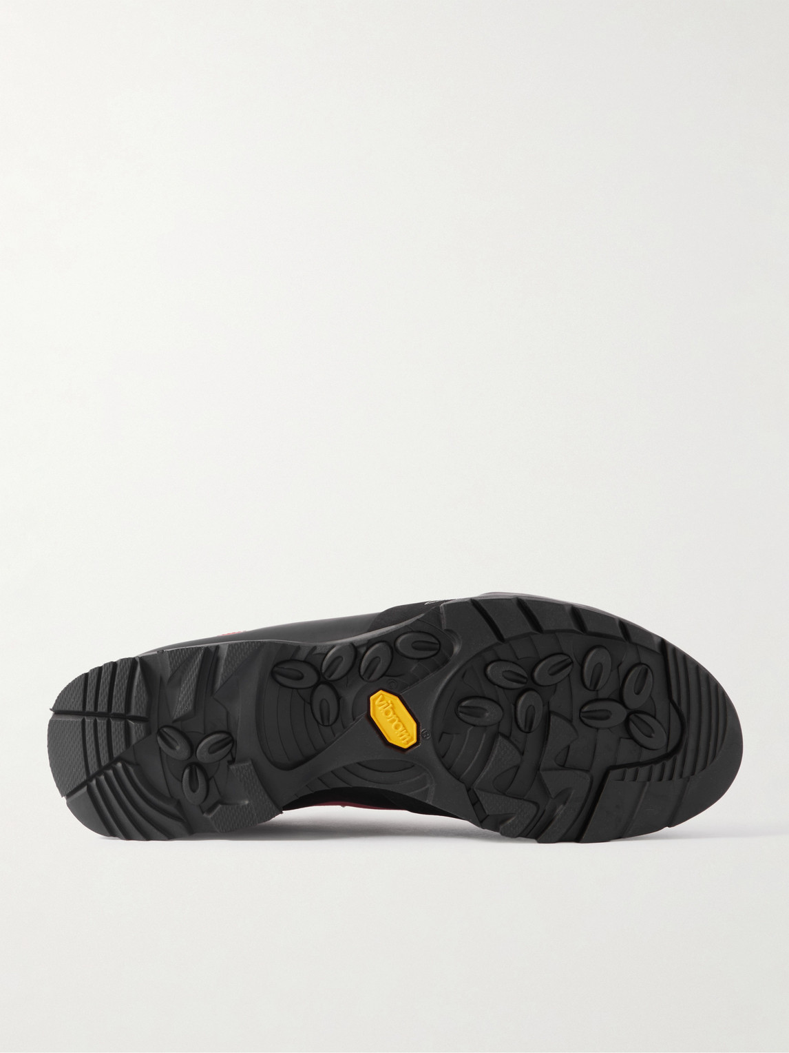 Roa Cingino Rubber-trimmed Microfibre Hiking Sneakers In Orange