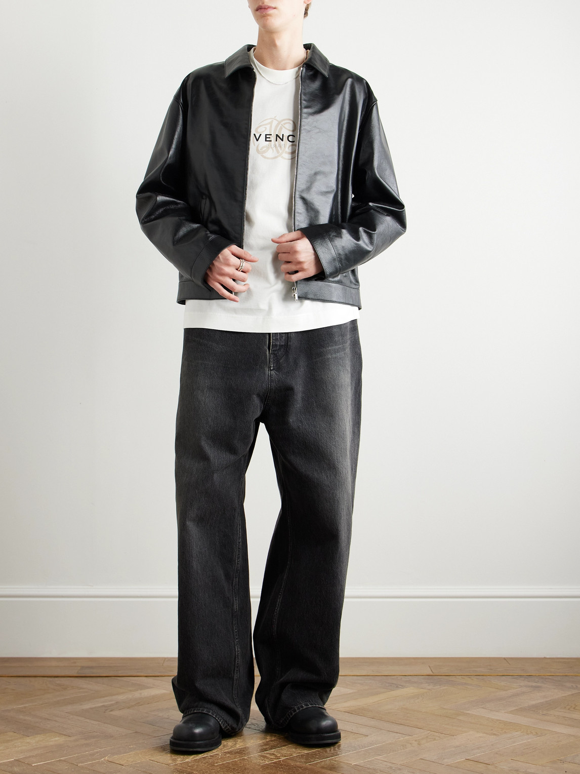 Shop Givenchy Logo-print Cotton-jersey T-shirt In Neutrals