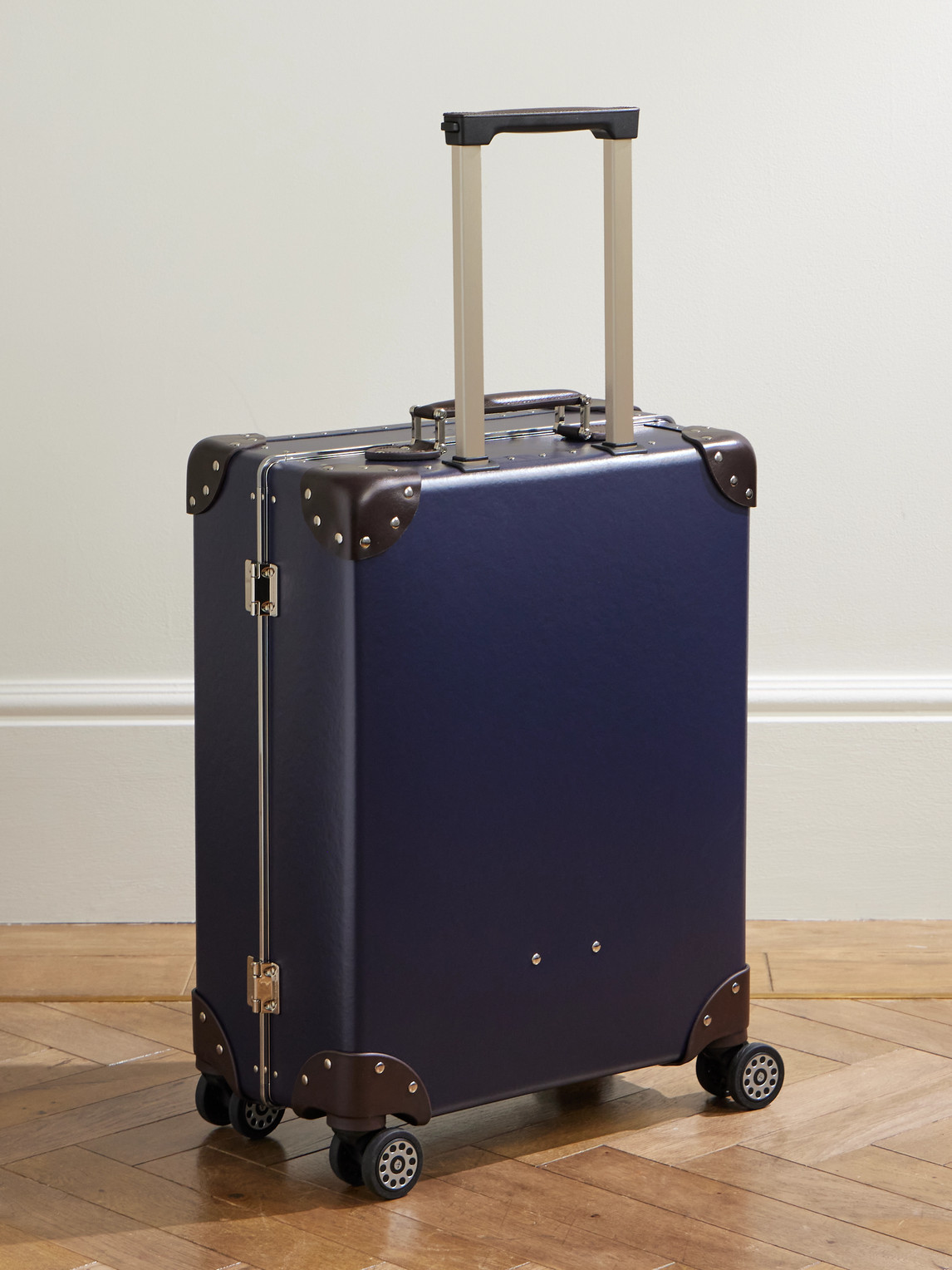 Globe-trotter Metropolis Leather-trimmed Vulcanised Fibreboard Carry-on Suitcase