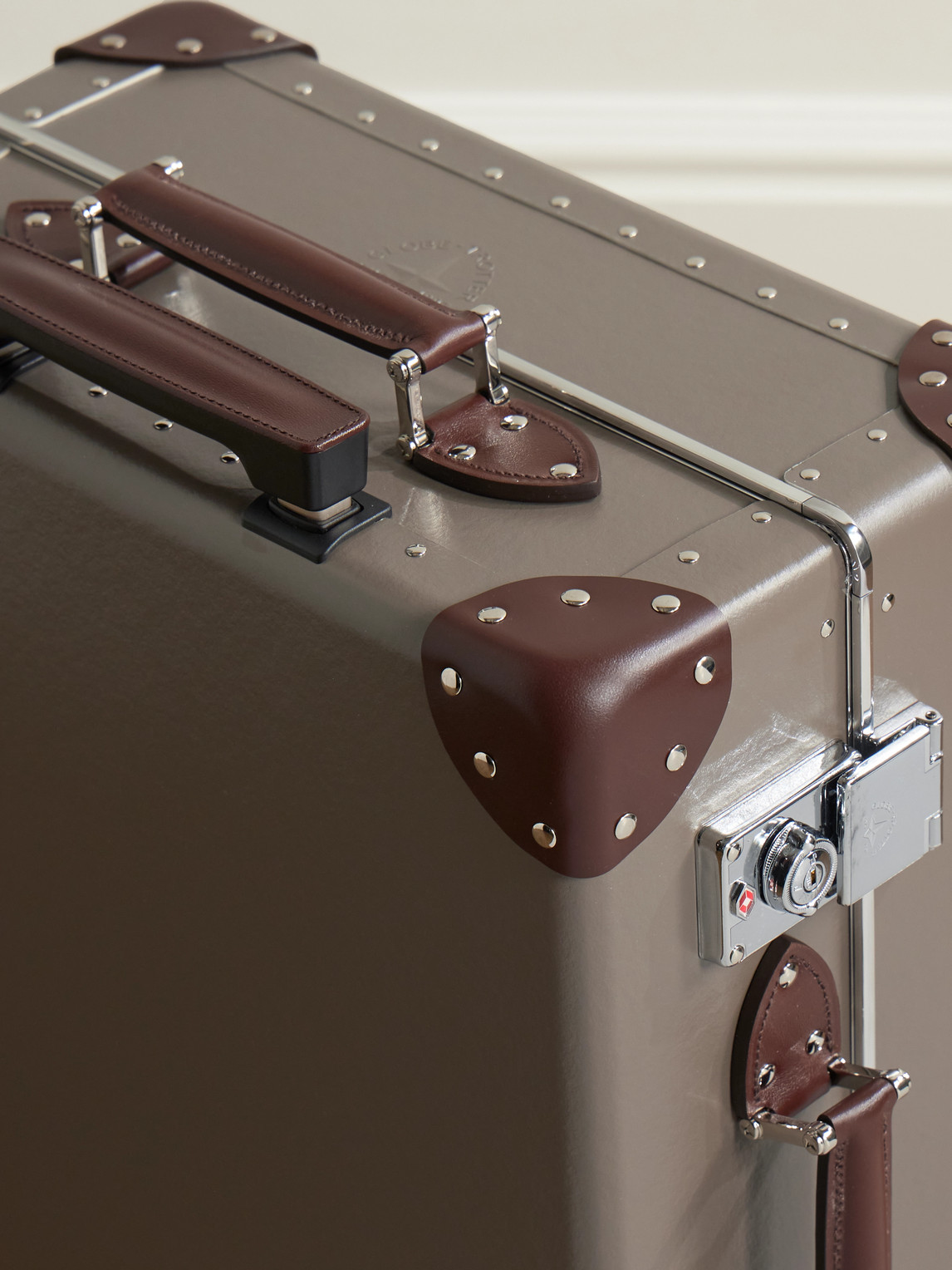 Globe-trotter Metropolis Leather-trimmed Carry-on Suitcase