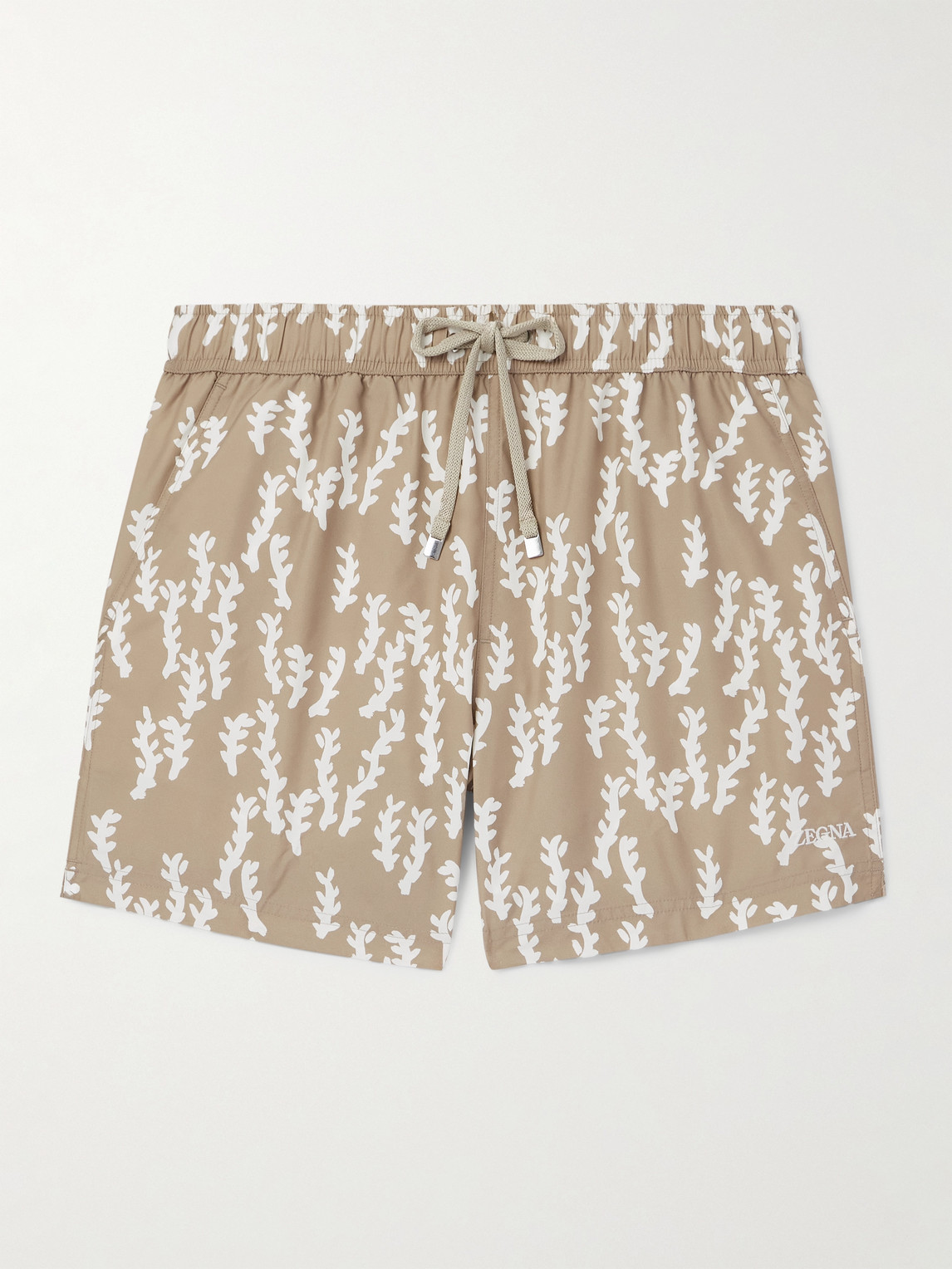 Zegna Rametto dell'Oasi traight-Leg Mid-Length Printed wim horts - Men