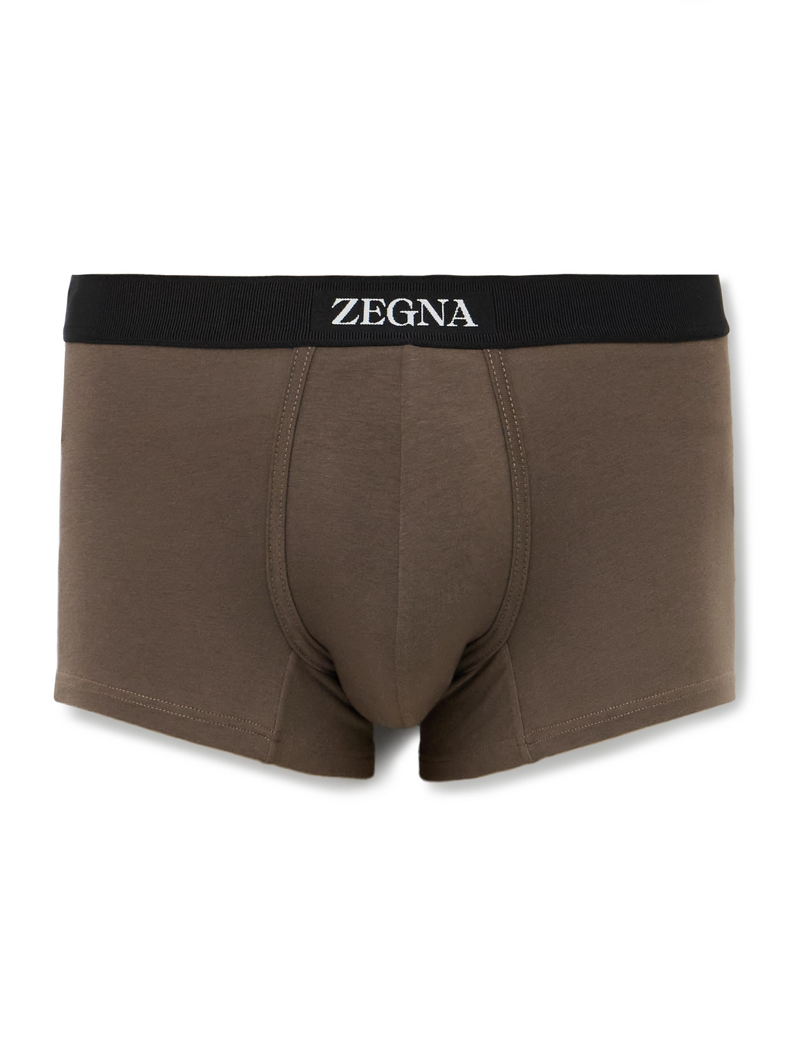 ZEGNA STRETCH-COTTON BOXER BRIEFS