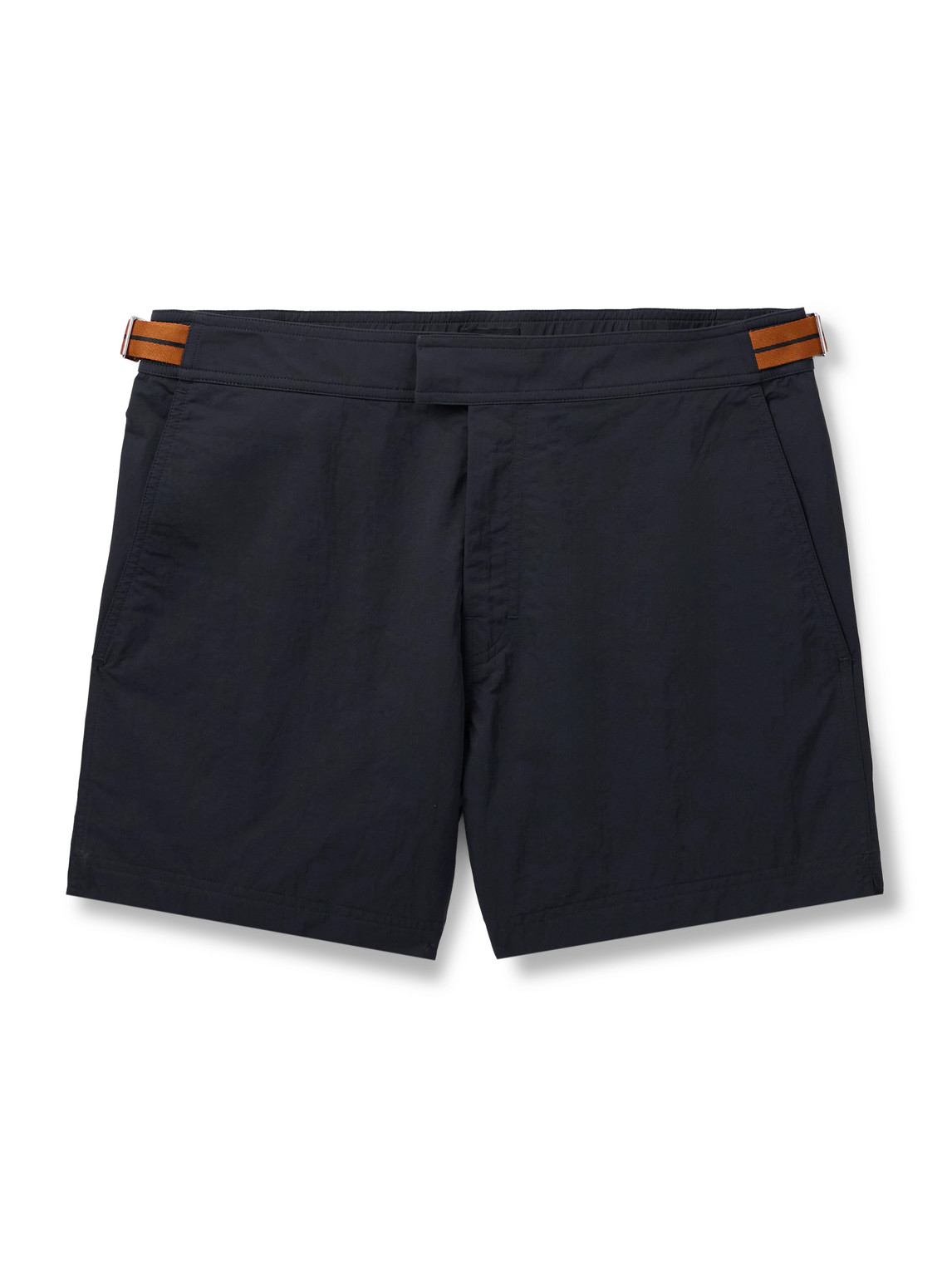 Zegna Rio Straight-leg Mid-length Swim Shorts In Blue