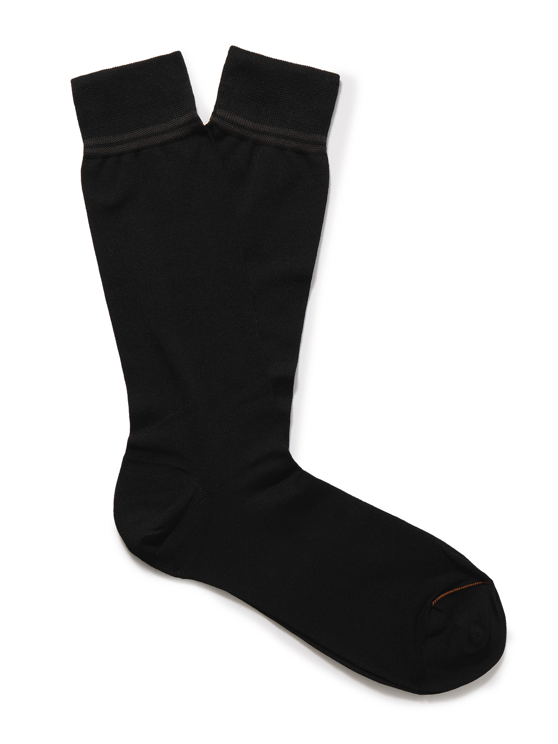 Zegna Everyday Cotton-blend Socks In Black