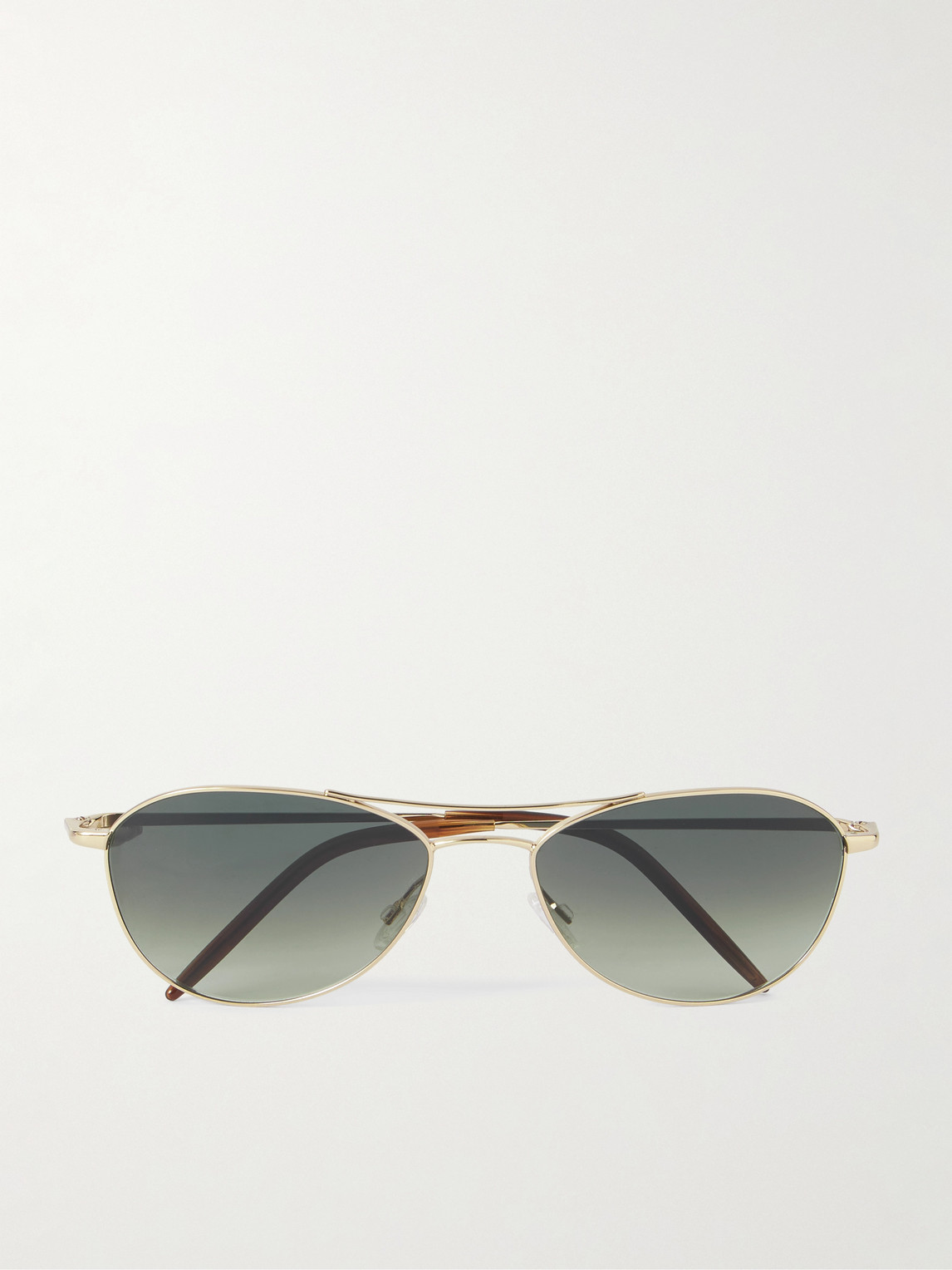 Oliver Peoples Aero II Aviator-Style Gold-Tone Sunglasses - Men