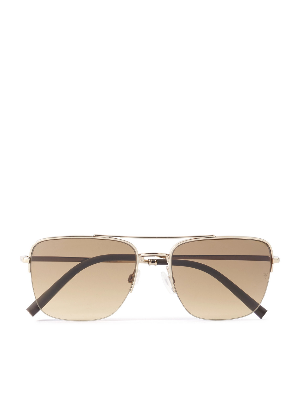 Oliver Peoples Roger Federer R-2 Aviator-style Gold-tone Sunglasses