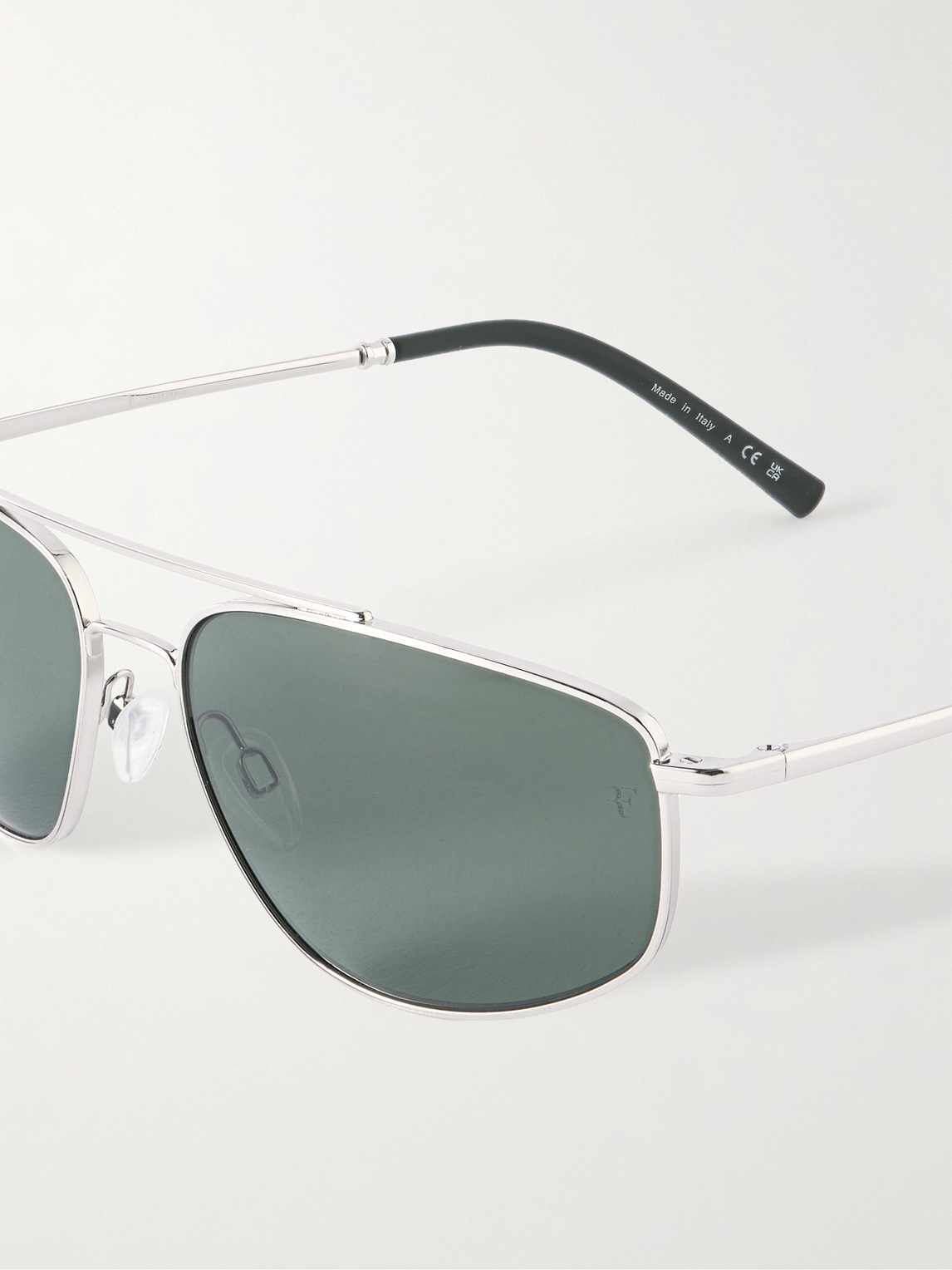 Oliver Peoples Roger Federer R-14 Aviator-style Gold-tone Sunglasses