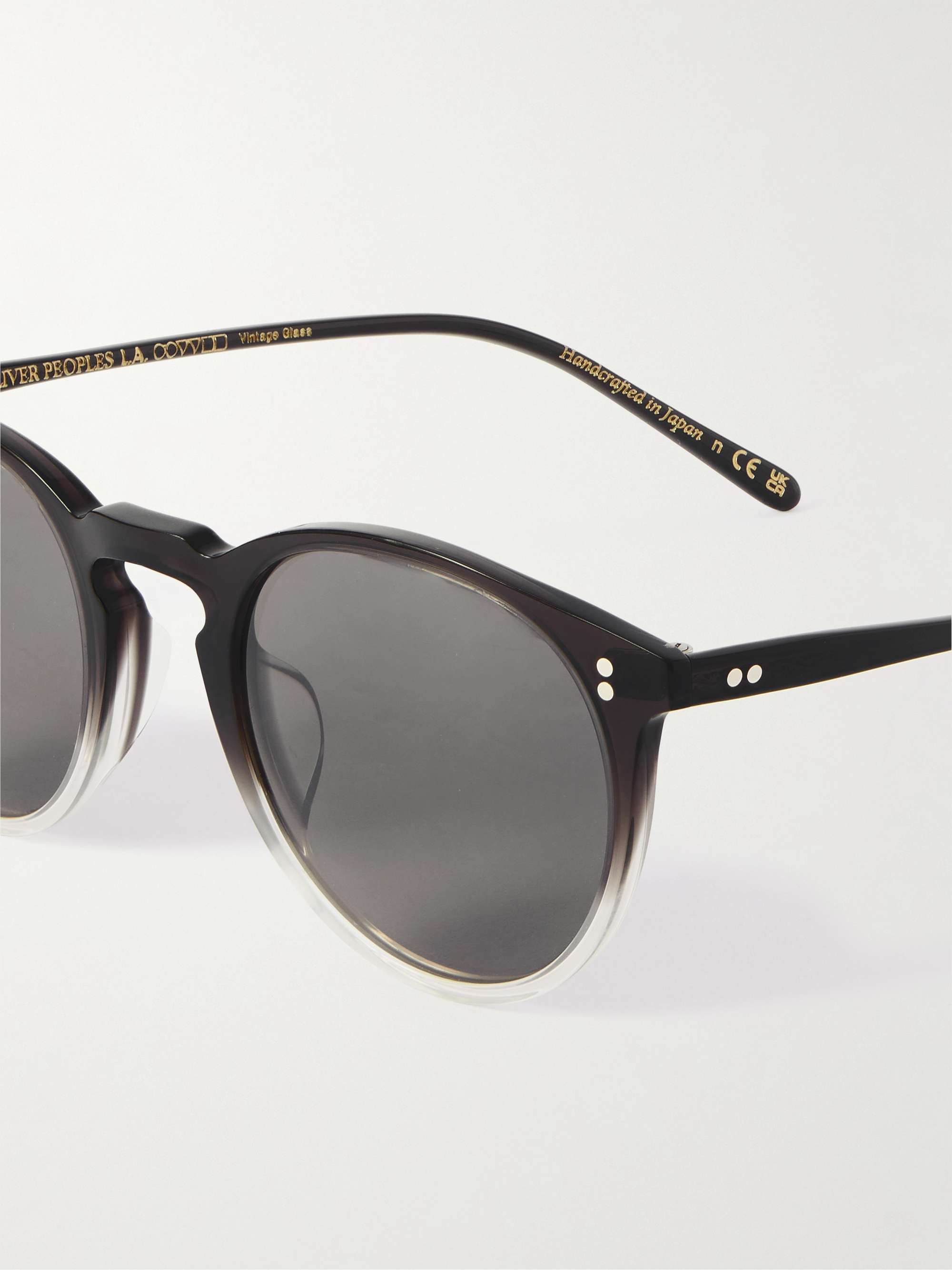 OLIVER PEOPLES O'Malley ラウンドフレーム トータスシェル アセテート サングラス