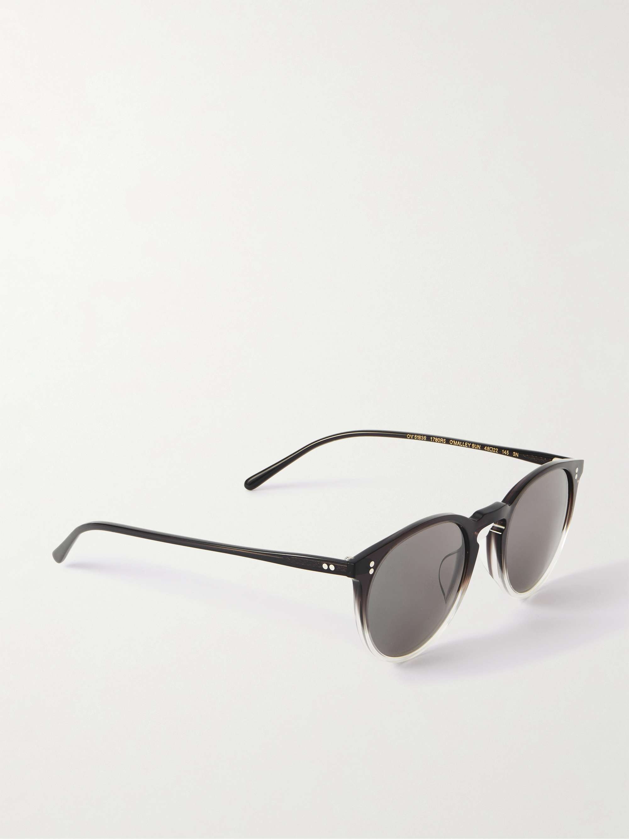OLIVER PEOPLES O'Malley ラウンドフレーム トータスシェル アセテート サングラス