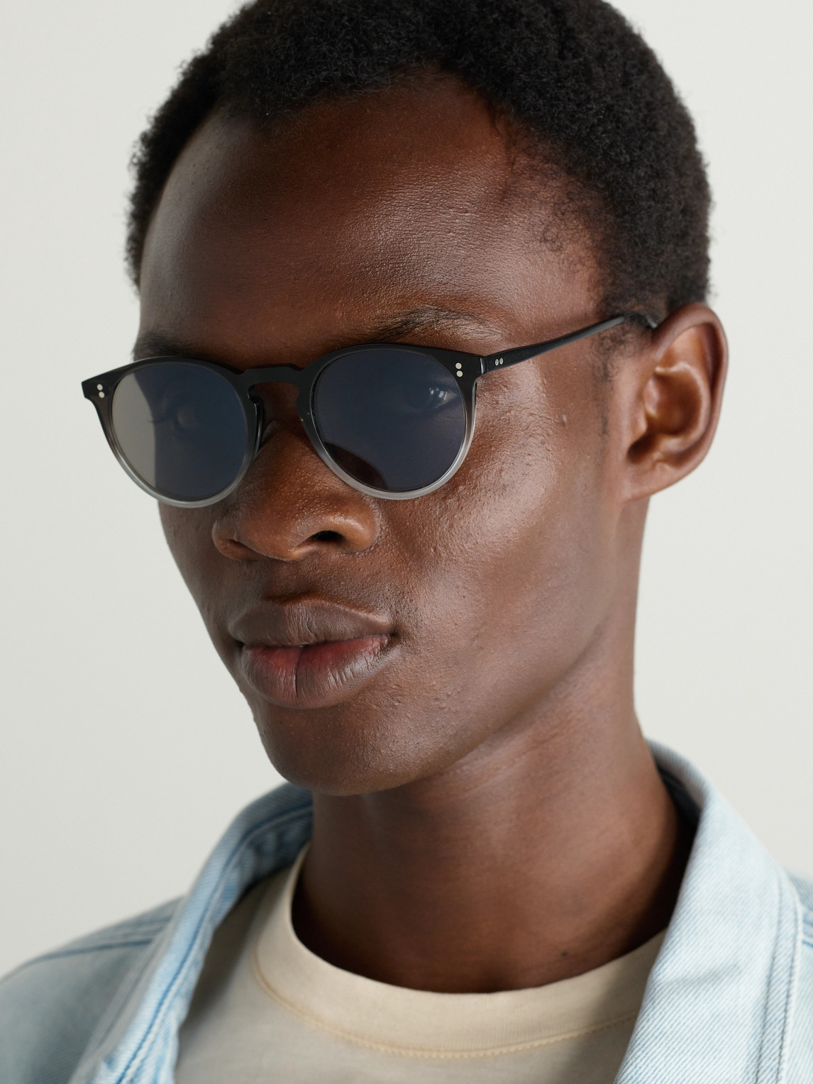 Oliver Peoples O'malley Round-frame Acetate Sunglasses