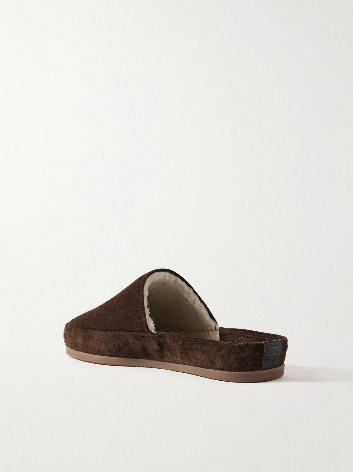  Mulo - Fleece-lined Suede Slippers - Men - Brown - Uk 7 