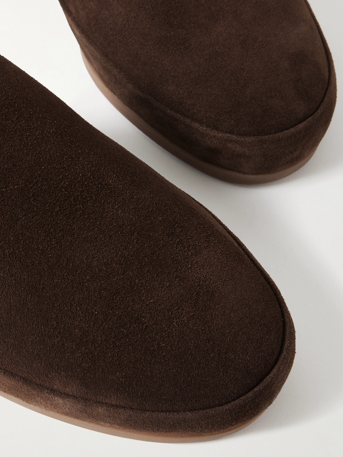  Mulo - Fleece-lined Suede Slippers - Men - Brown - Uk 7 