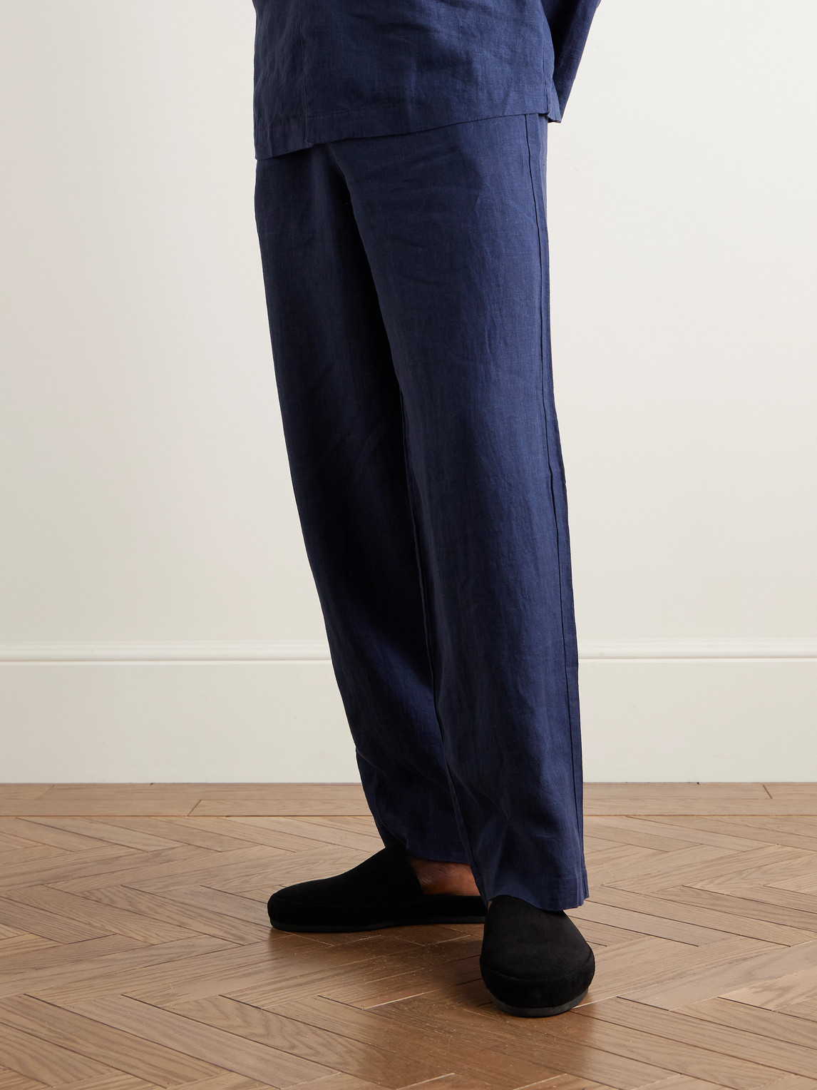 Shearling-Lined Suede Slippers — 2