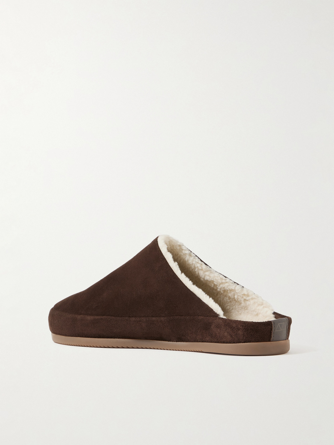Mulo Shearling-lined Suede Slippers In Multi