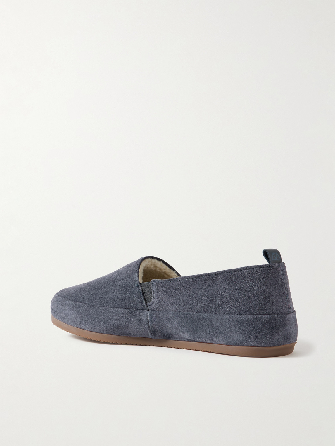  Mulo - Fleece-lined Suede Loafers - Men - Blue - Uk 7 