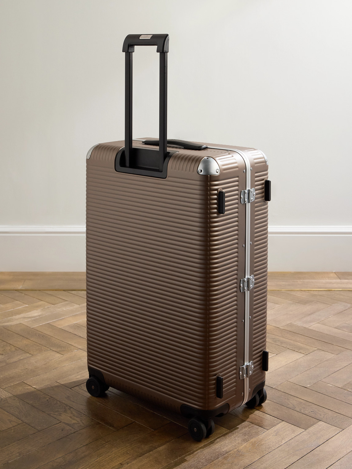  Fpm Milano - Bank Light 76cm Leather-trimmed Makrolon® Polycarbonate Spinner Suitcase - Men - Neutrals 