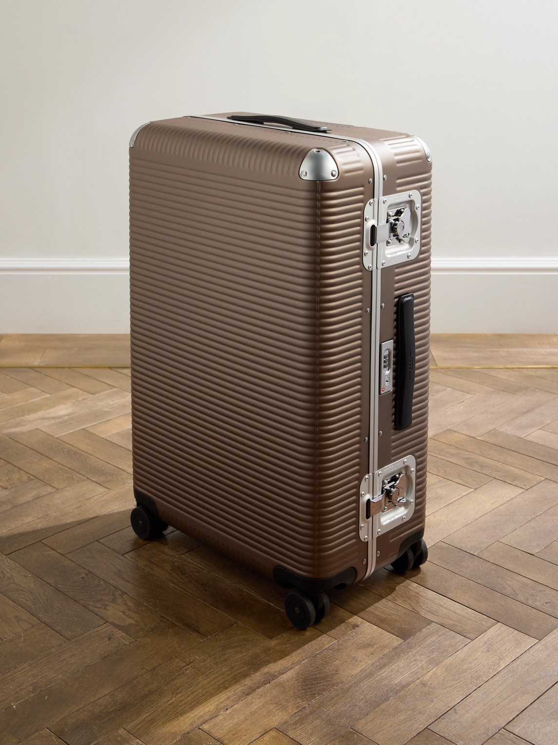 FPM Milano Bank Light 76cm Leather-Trimmed Makrolon® Polycarbonate Spinner Suitcase - Men