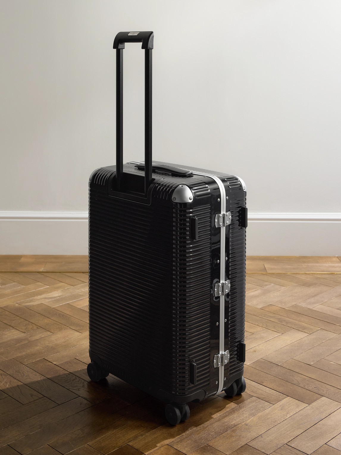  Fpm Milano - Bank Spinner 68cm Leather-trimmed Polycarbonate Suitcase - Men - Black 