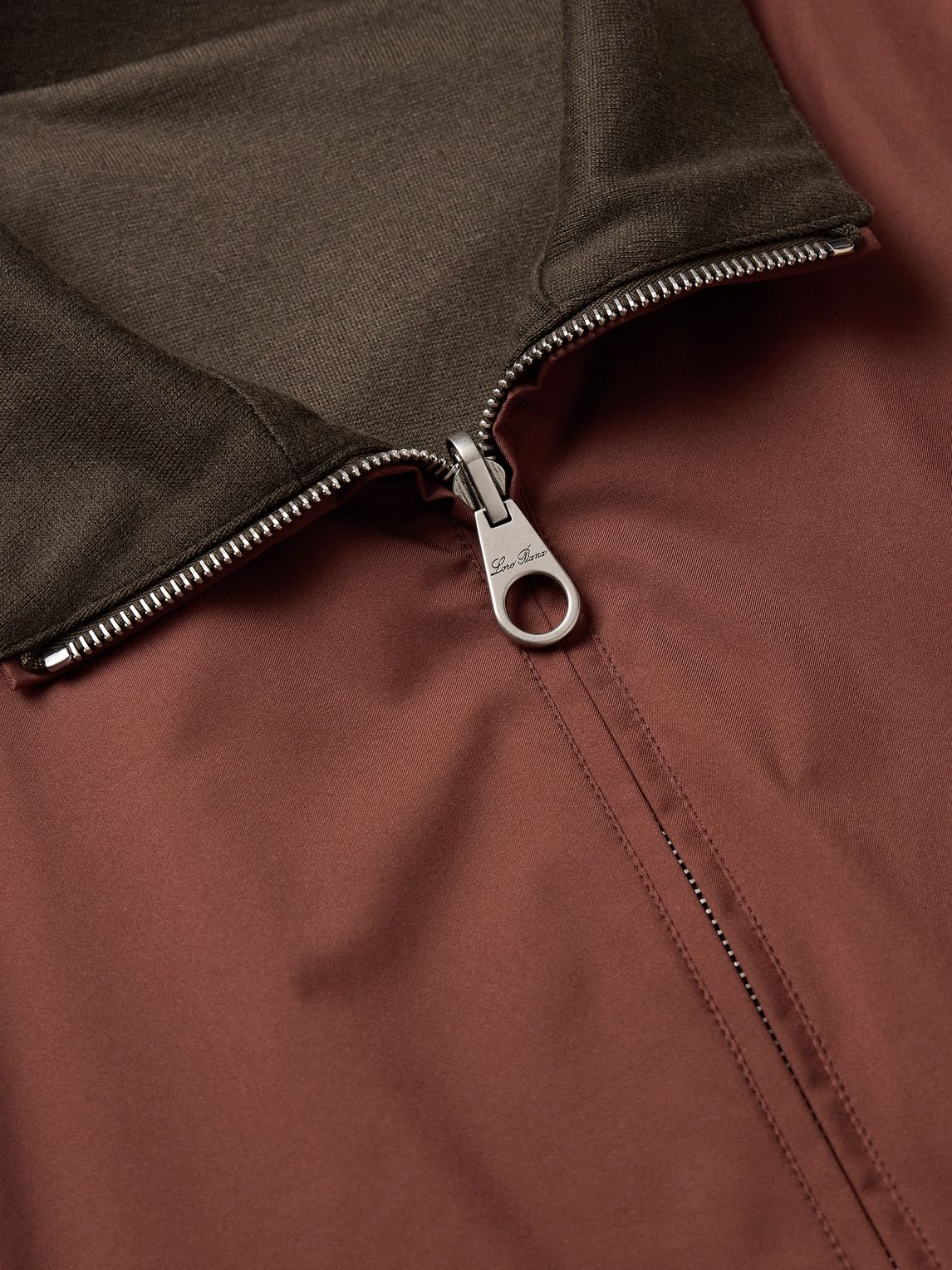 LOROPIANA 리버시블 패딩 윈드메이트 스톰 시스템 나일론 캐시미어 블루종 자켓