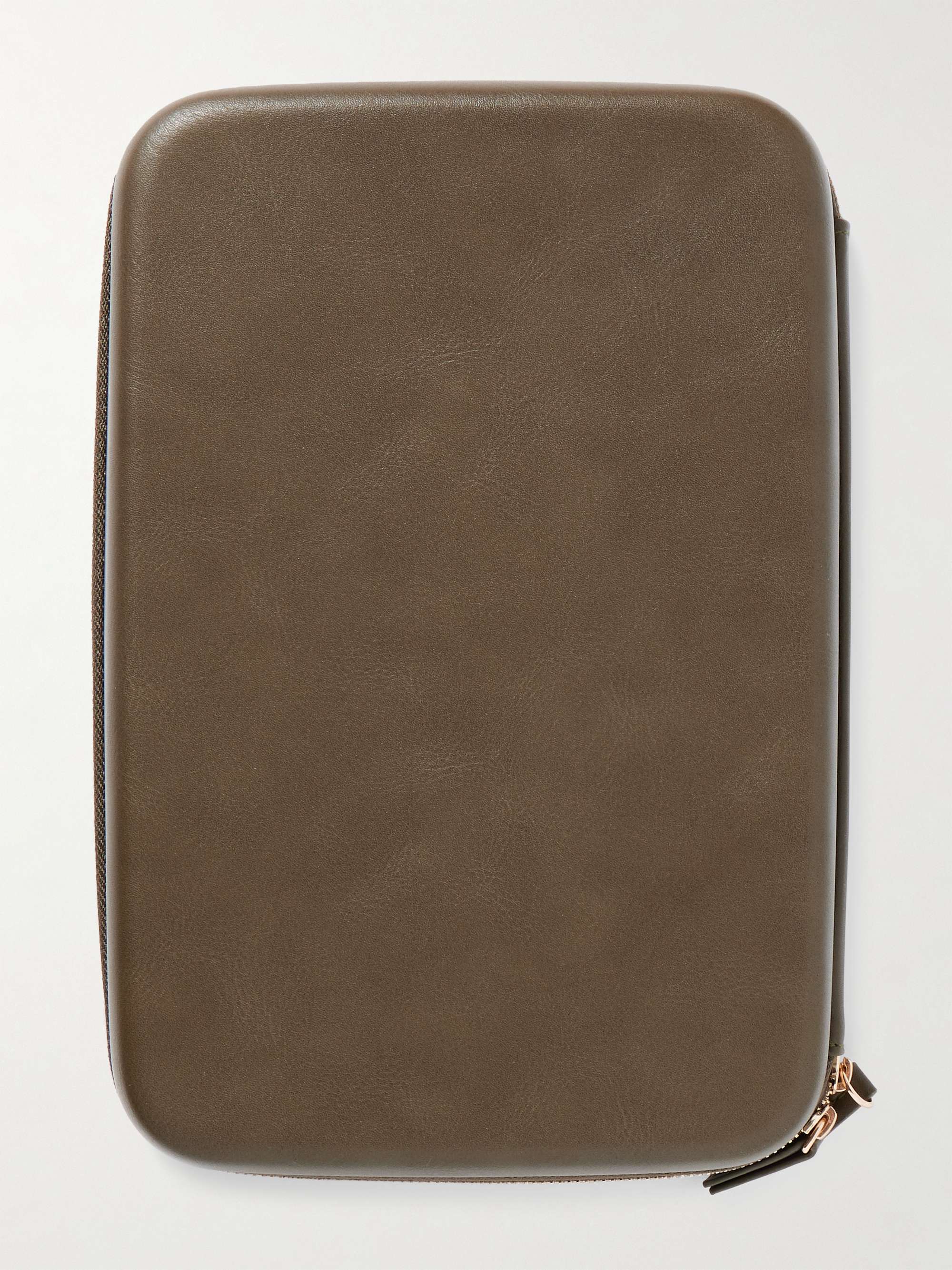 GARRETT LEIGHT CALIFORNIA OPTICAL علبة Collector's Case للنظارات من جلد السويد الصناعي