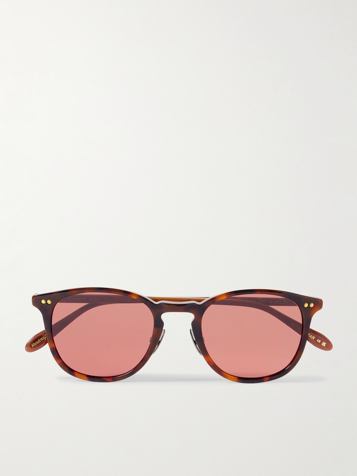 Garrett Leight California Optical Kinney J Sun Round-frame Tortoiseshell Acetate Sunglasses In Brown