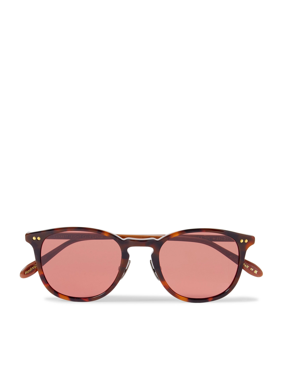 Garrett Leight California Optical Kinney J Sun Round-frame Tortoiseshell Acetate Sunglasses In Brown